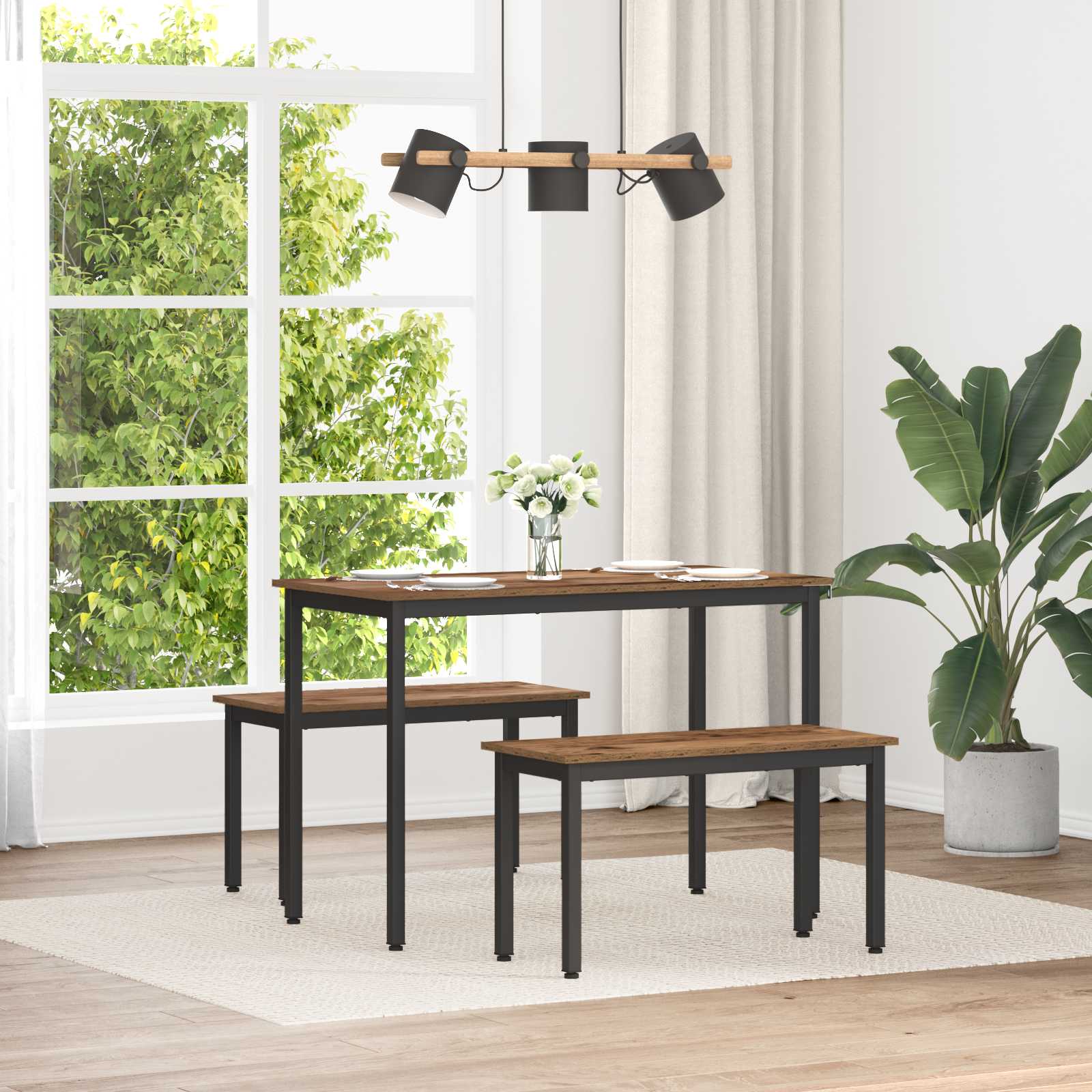 vidaXL ławka Stare drewno 80 x 35 x 45 cm Materiał drewnopochodny
