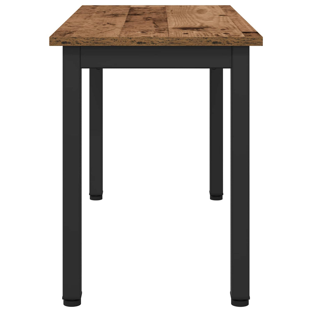 vidaXL ławka Stare drewno 80 x 35 x 45 cm Materiał drewnopochodny