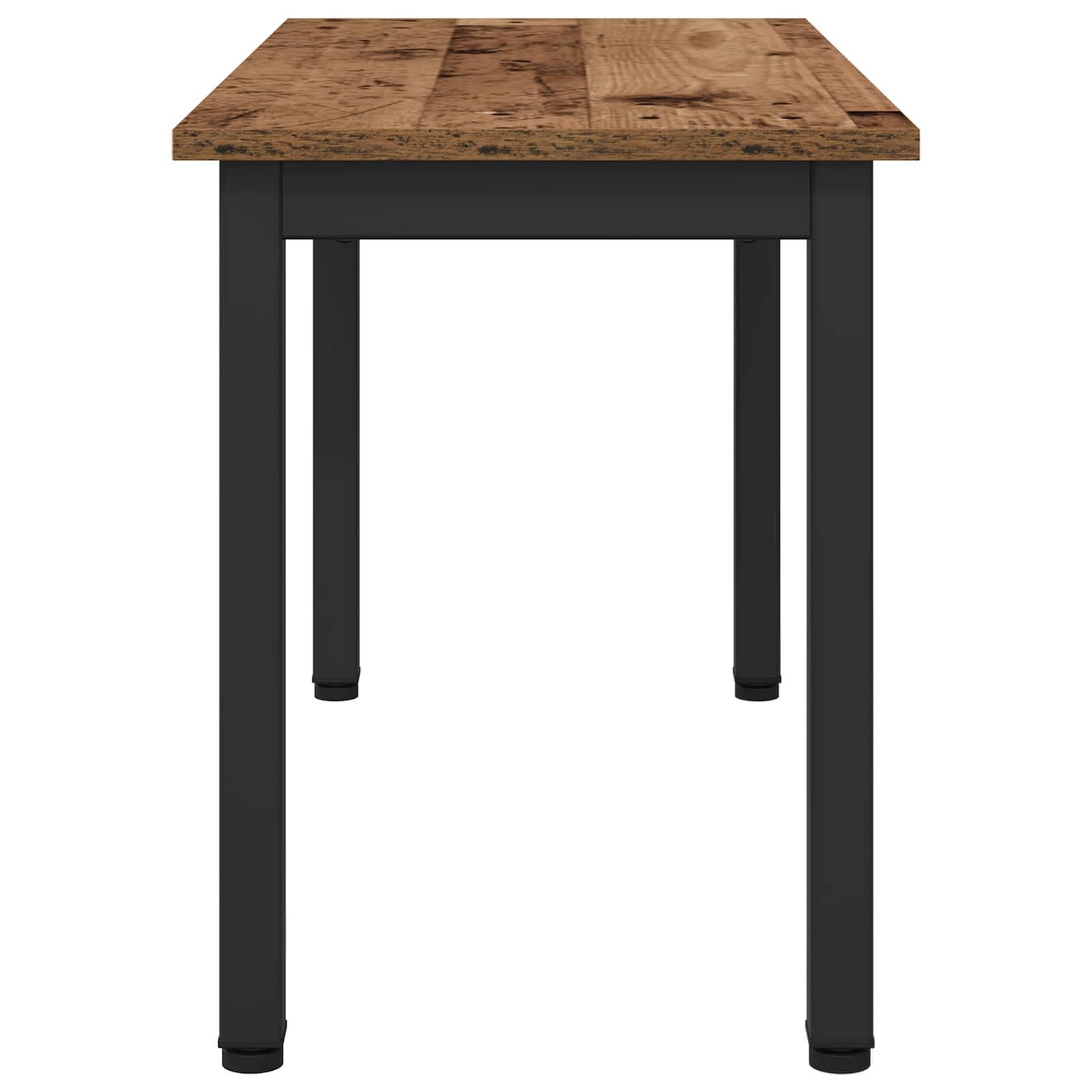 vidaXL ławka Stare drewno 80 x 35 x 45 cm Materiał drewnopochodny