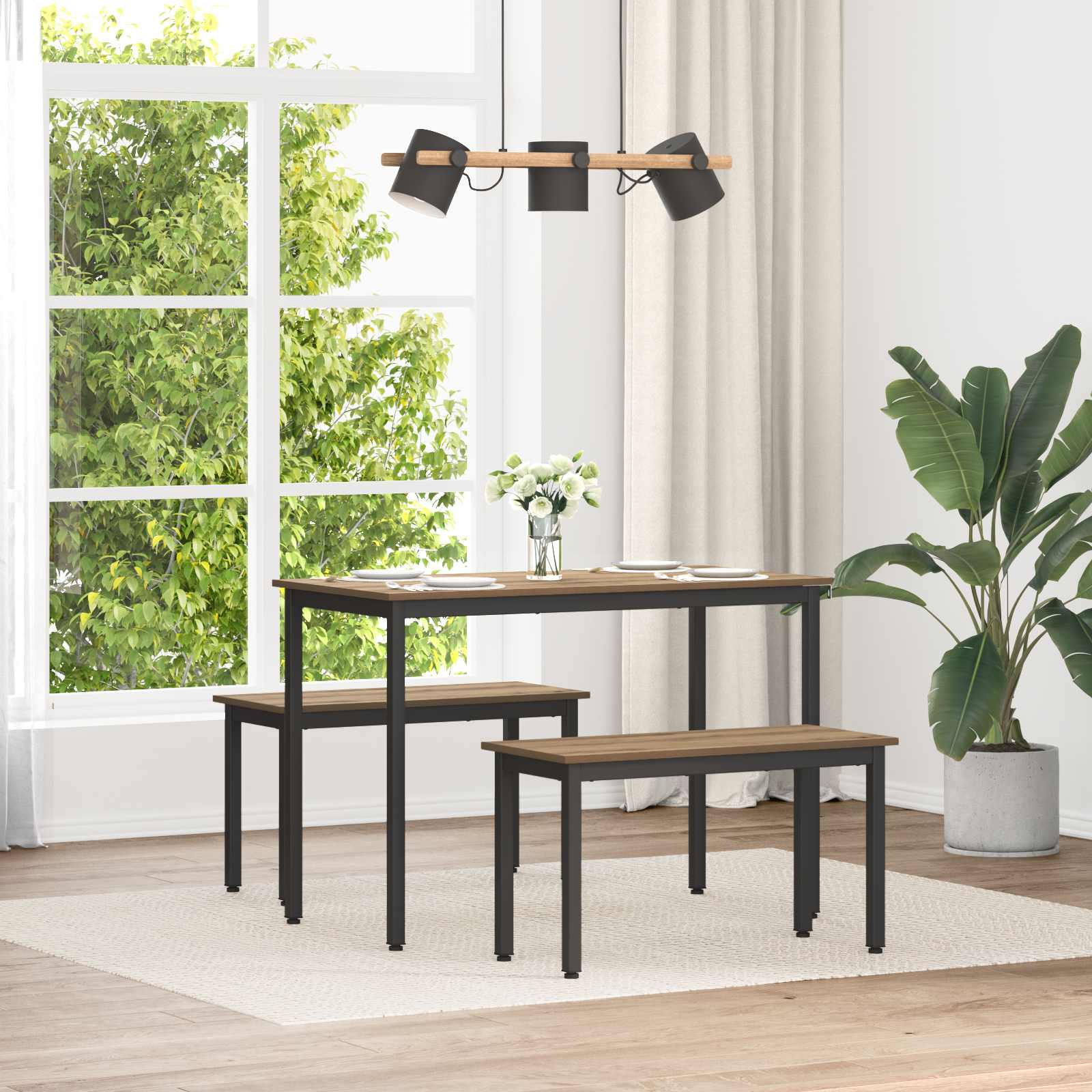 vidaXL ławka Dąb rzemieślniczy 80 x 35 x 45 cm Materiał drewnopochodny