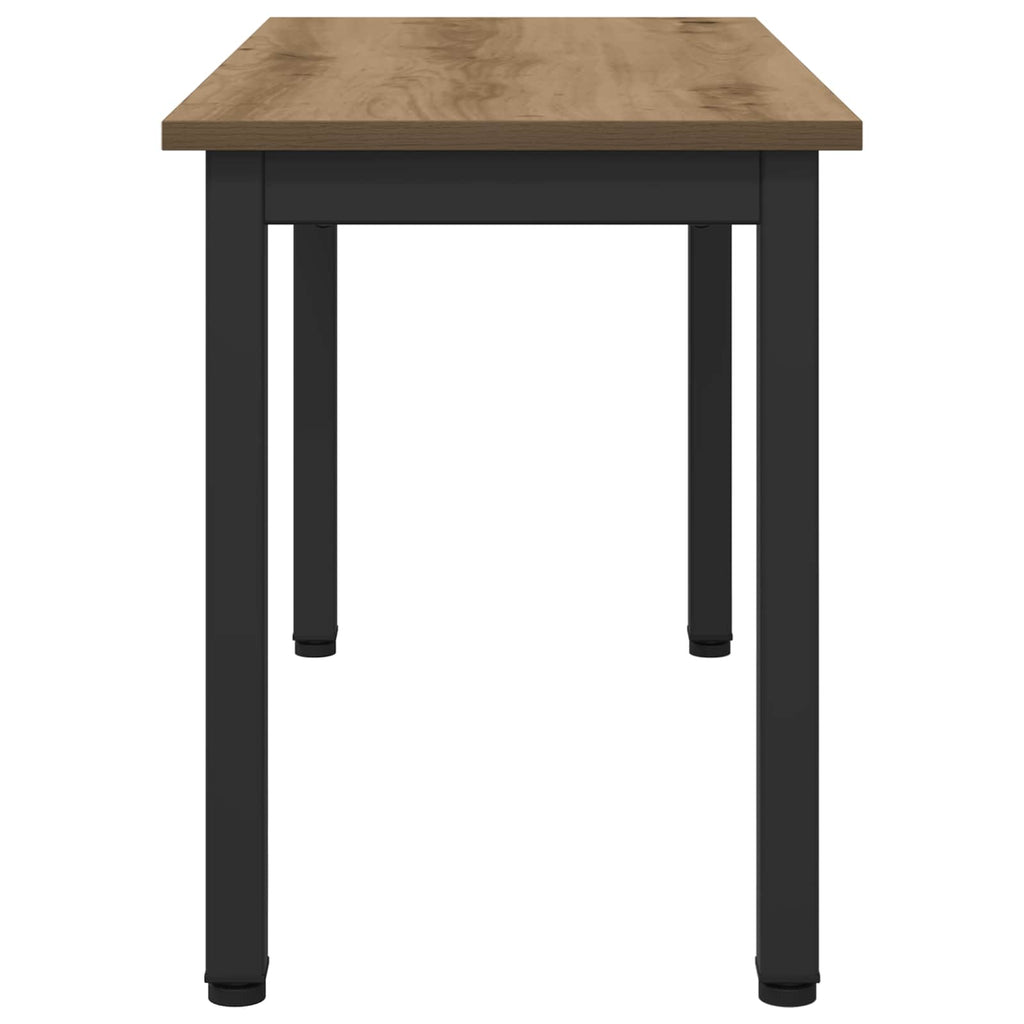 vidaXL ławka Dąb rzemieślniczy 80 x 35 x 45 cm Materiał drewnopochodny