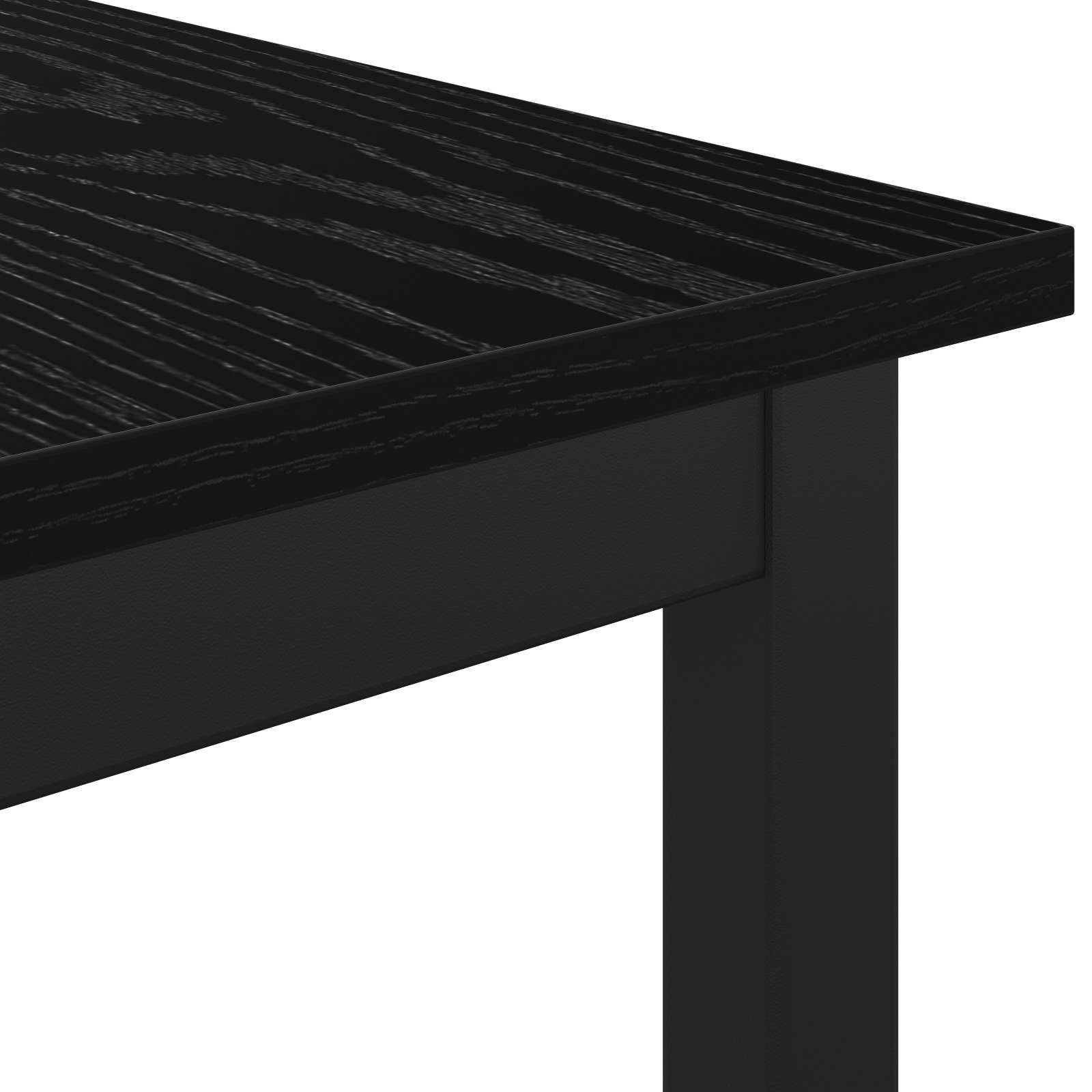 vidaXL ławka Czarny Dąb 110 x 35 x 45 cm Materiał drewnopochodny
