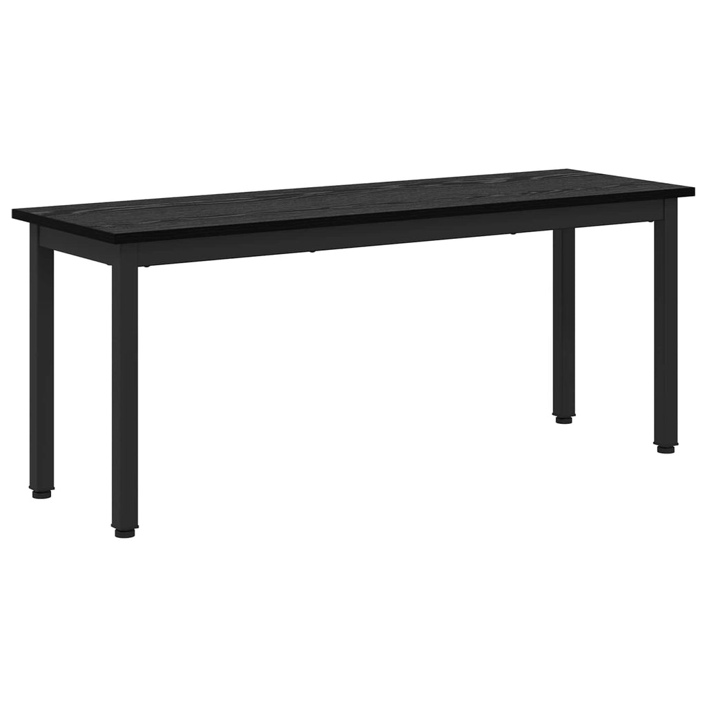 vidaXL ławka Czarny Dąb 110 x 35 x 45 cm Materiał drewnopochodny