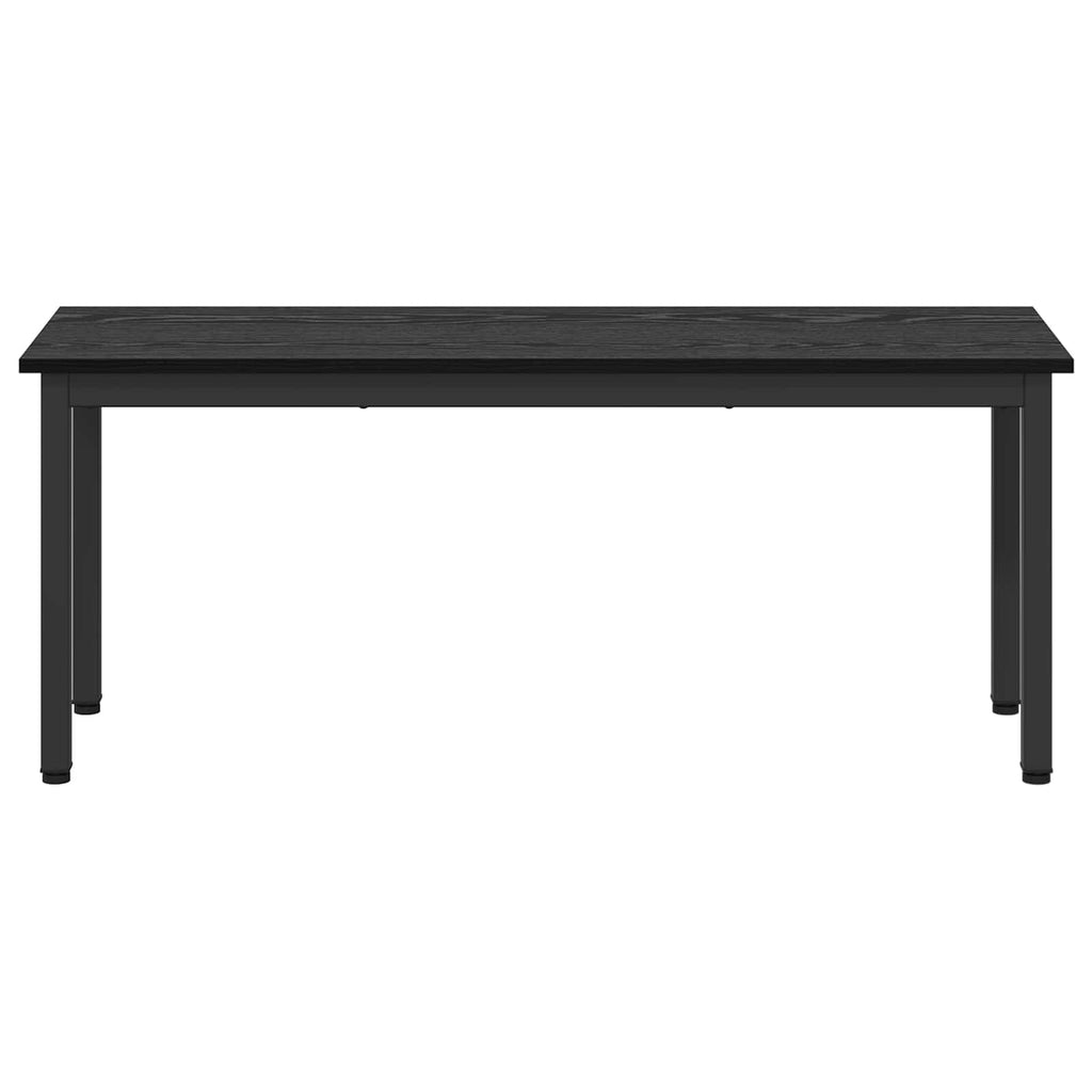 vidaXL ławka Czarny Dąb 110 x 35 x 45 cm Materiał drewnopochodny