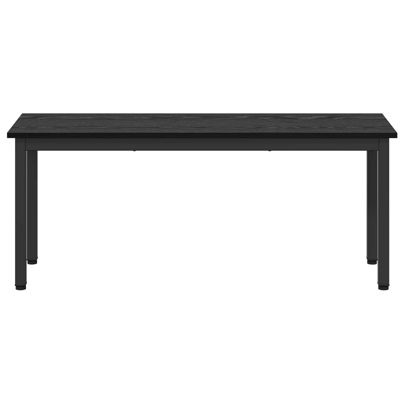 vidaXL ławka Czarny Dąb 110 x 35 x 45 cm Materiał drewnopochodny