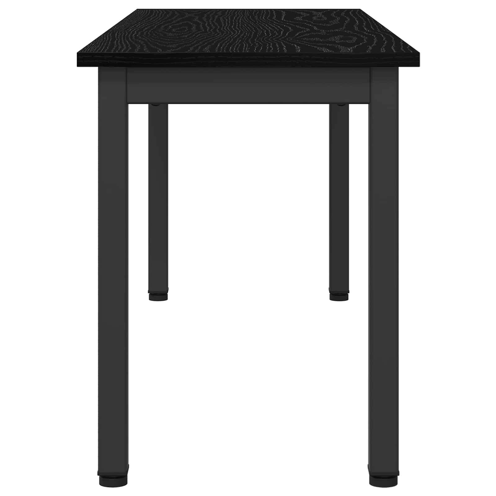 vidaXL ławka Czarny Dąb 110 x 35 x 45 cm Materiał drewnopochodny