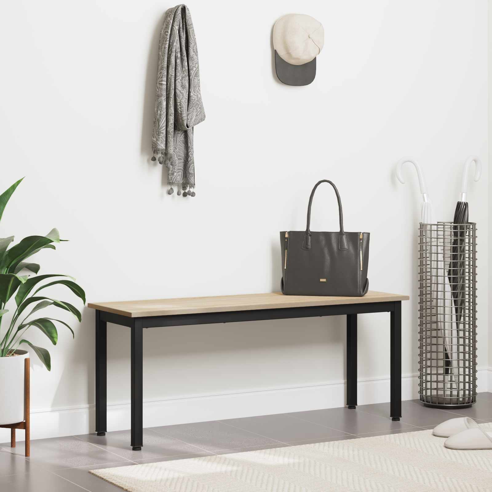 vidaXL ławka Sonoma 110 x 35 x 45 cm Materiał drewnopochodny