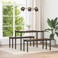 vidaXL ławka Dąb dymny 110 x 35 x 45 cm Materiał drewnopochodny