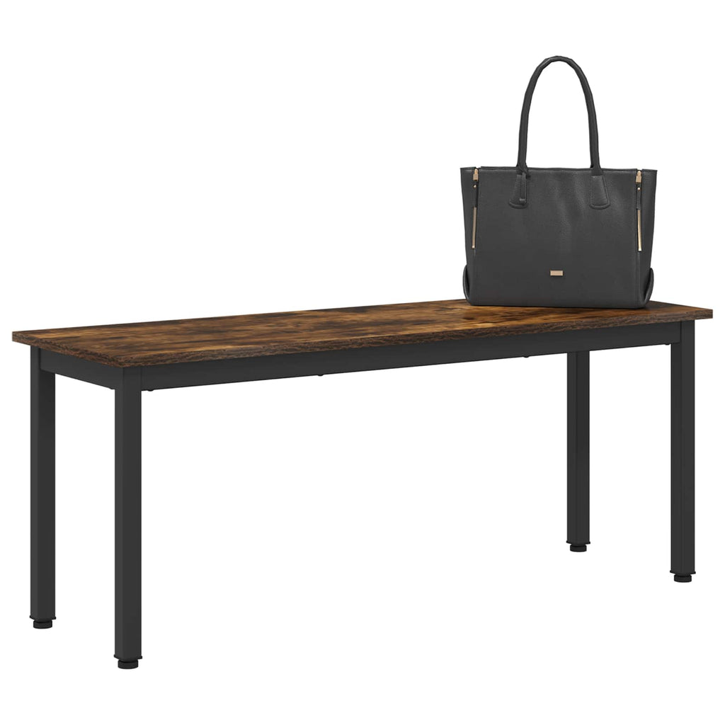 vidaXL ławka Dąb dymny 110 x 35 x 45 cm Materiał drewnopochodny