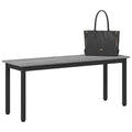 vidaXL ławka Szary Sonoma 110 x 35 x 45 cm Drewno inżynieryjne