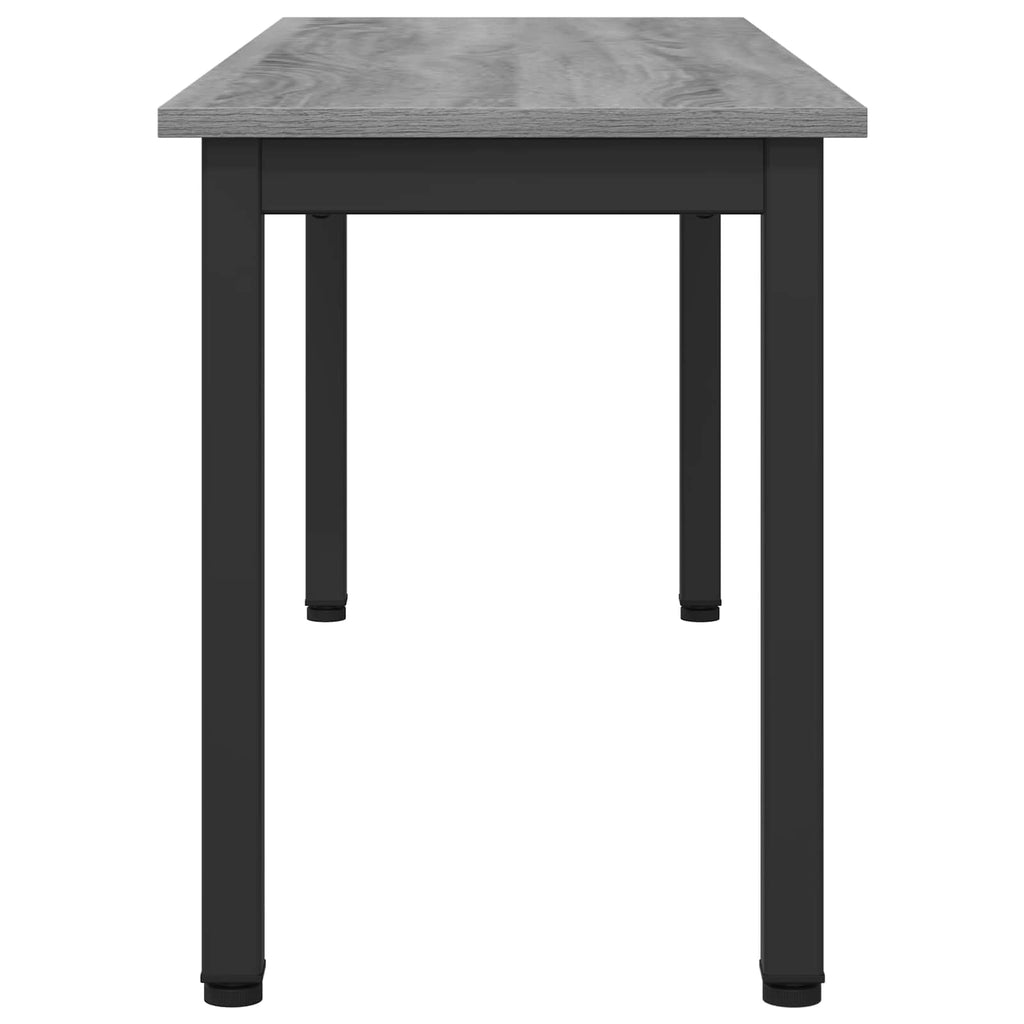 vidaXL ławka Szary Sonoma 110 x 35 x 45 cm Materiał drewnopochodny