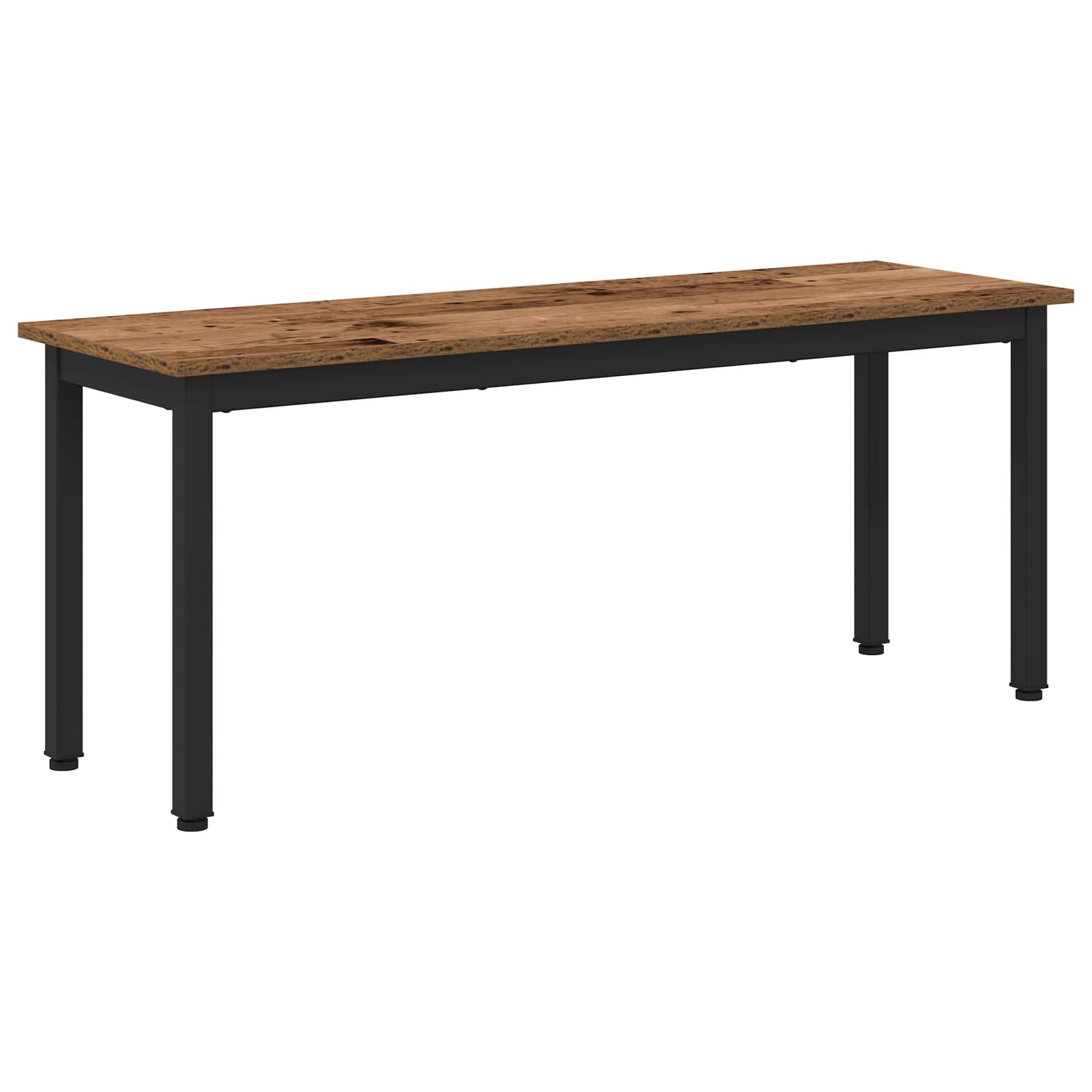 vidaXL ławka Stare drewno 110 x 35 x 45 cm Materiał drewnopochodny