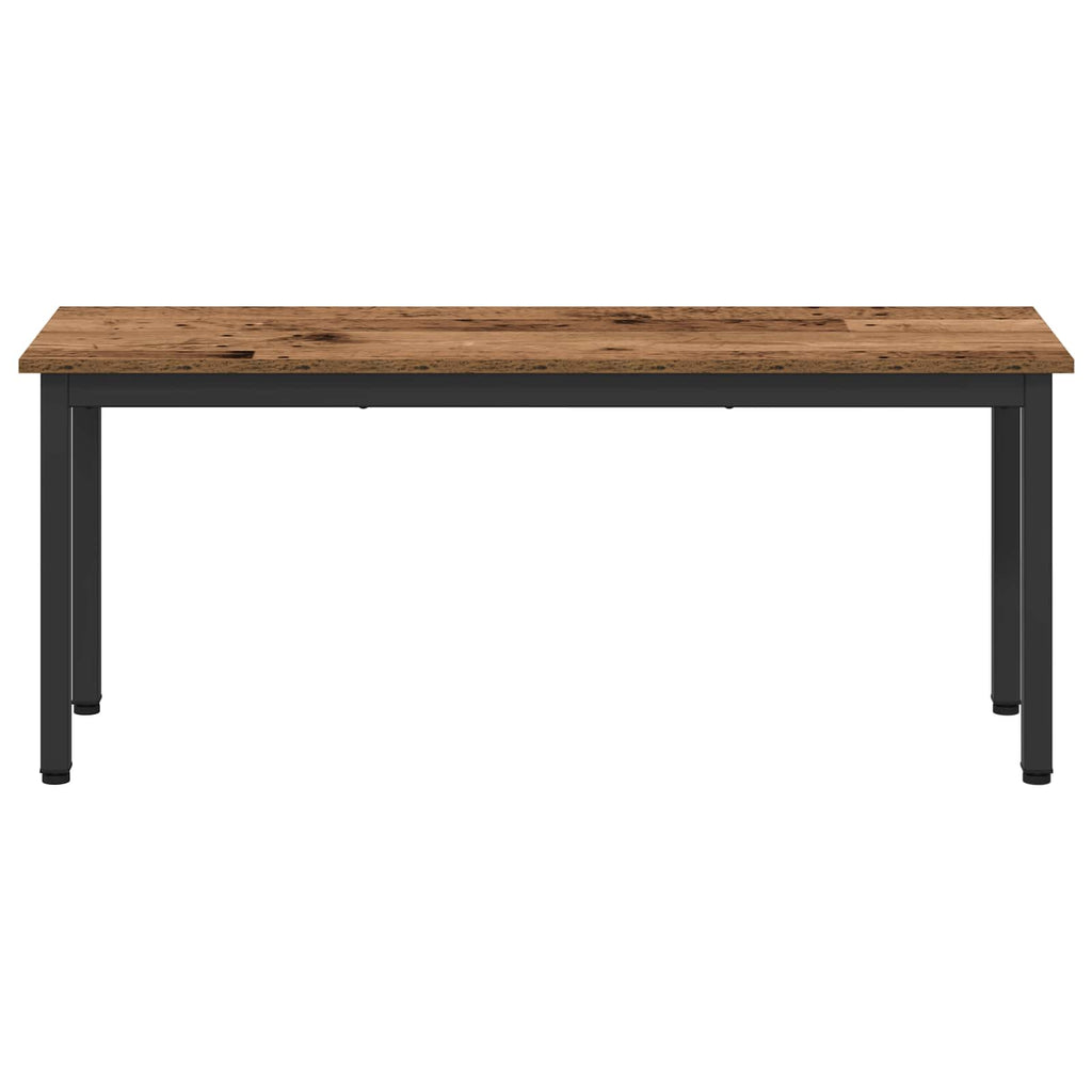 vidaXL ławka Stare drewno 110 x 35 x 45 cm Materiał drewnopochodny