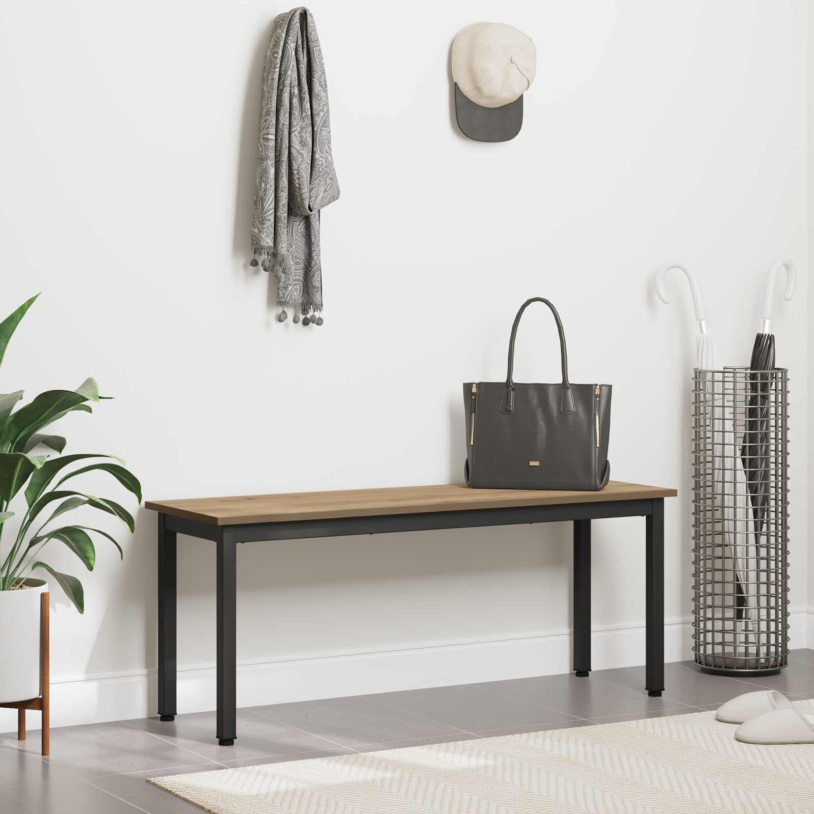 vidaXL ławka Dąb rzemieślniczy 110 x 35 x 45 cm
