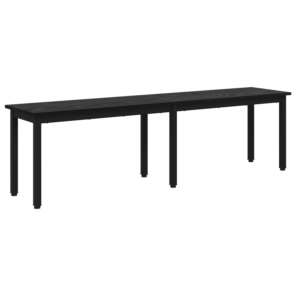 vidaXL ławka Czarny Dąb 160 x 35 x 45 cm Drewno inżynieryjne