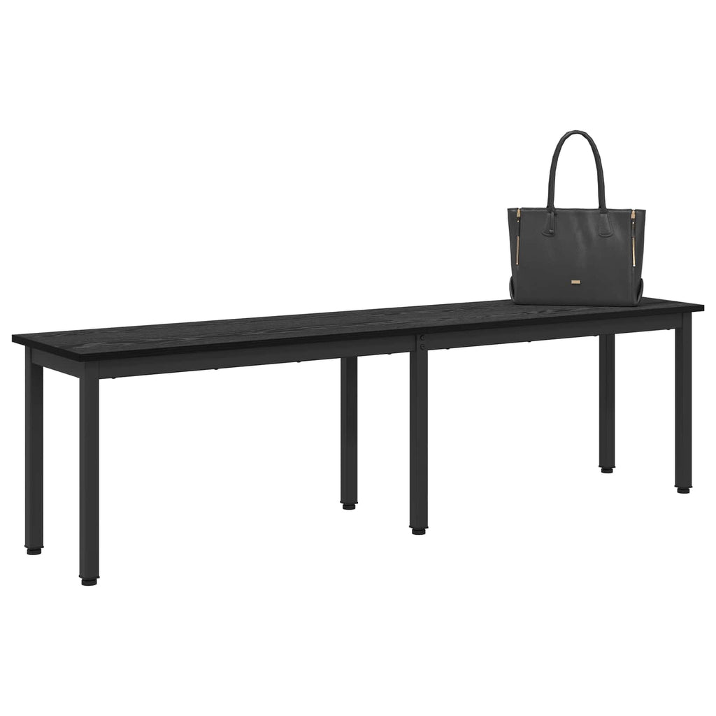vidaXL ławka Czarny Dąb 160 x 35 x 45 cm Drewno inżynieryjne