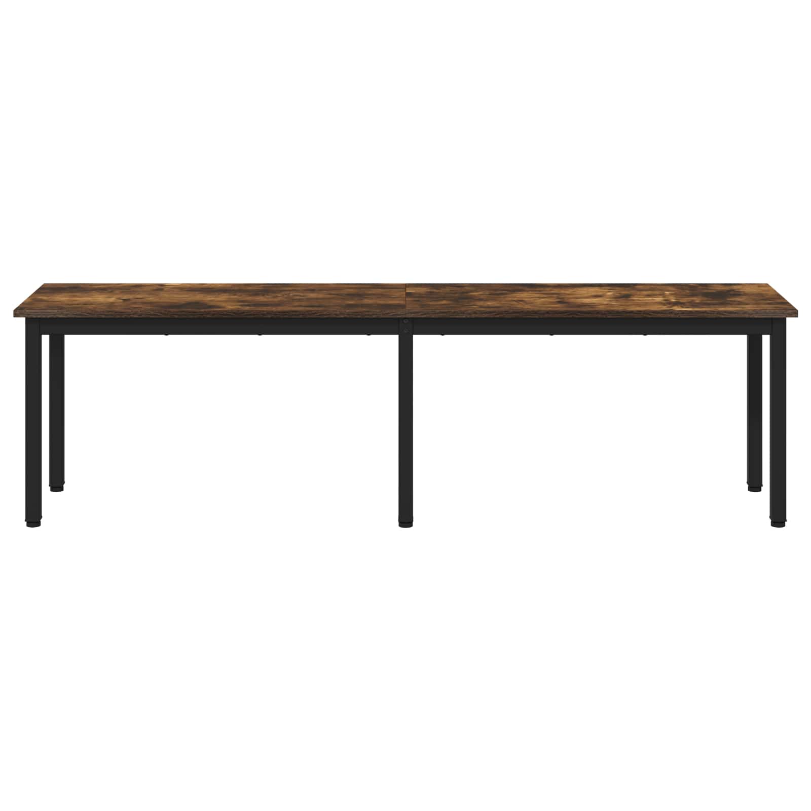 vidaXL ławka Dąb dymny 160 x 35 x 45 cm Materiał drewnopochodny