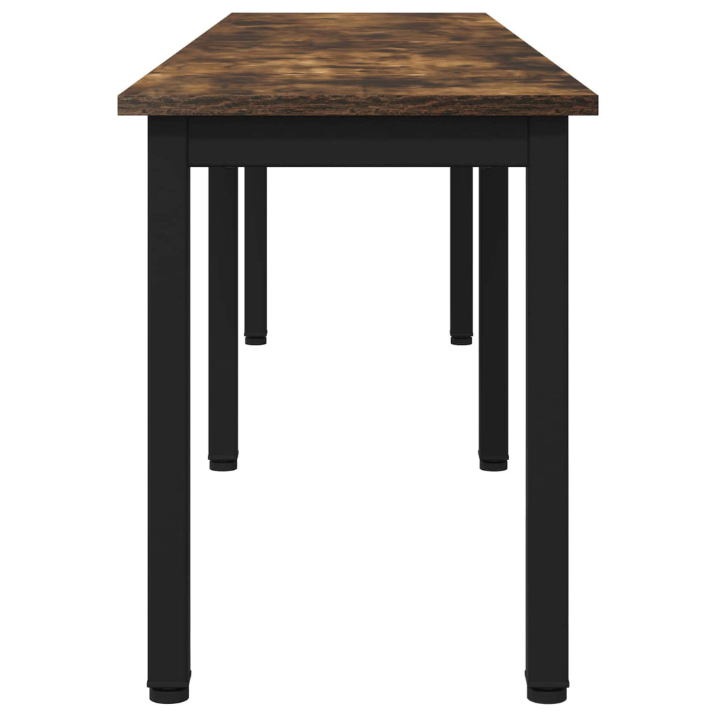 vidaXL ławka Dąb dymny 160 x 35 x 45 cm Materiał drewnopochodny