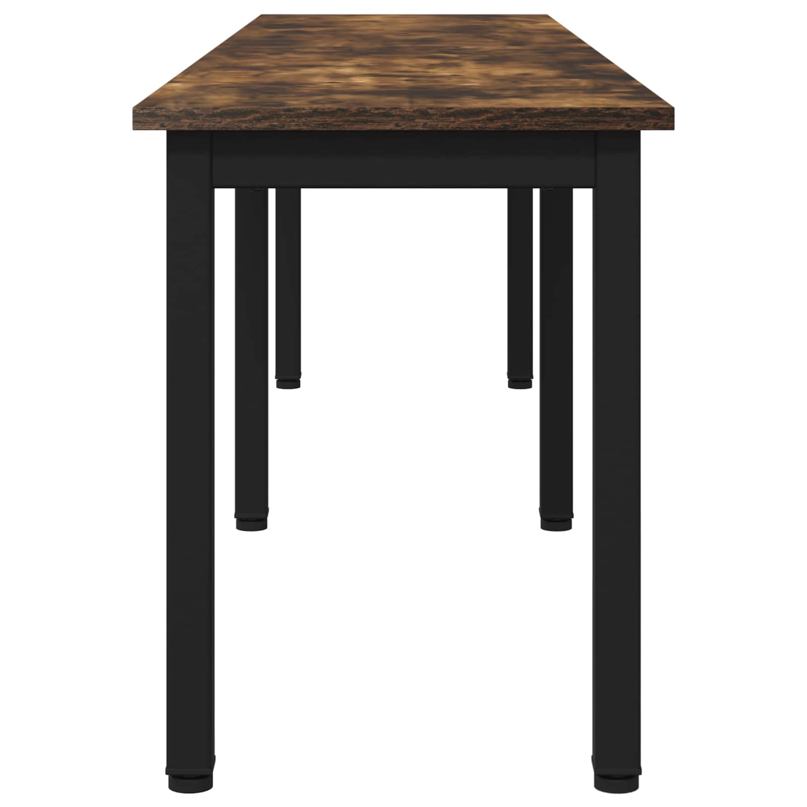 vidaXL ławka Dąb dymny 160 x 35 x 45 cm Materiał drewnopochodny