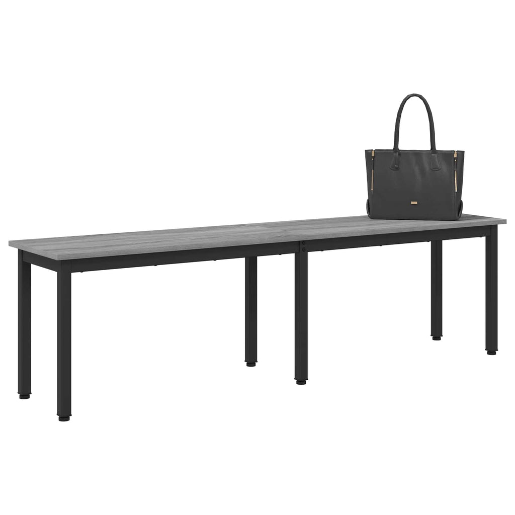 vidaXL ławka Szary Sonoma 160 x 35 x 45 cm Materiał drewnopochodny