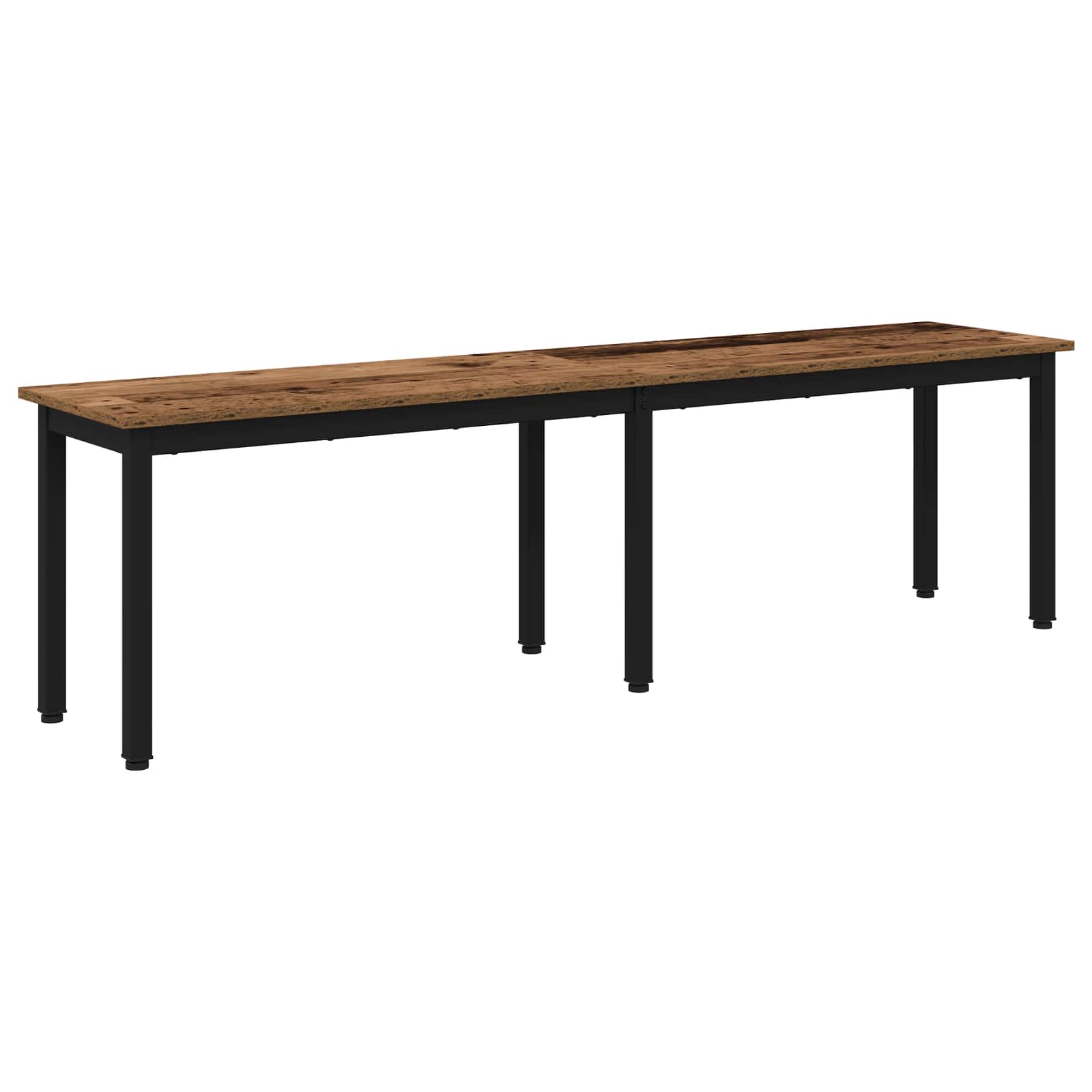 vidaXL ławka Stare drewno 160 x 35 x 45 cm Materiał drewnopochodny