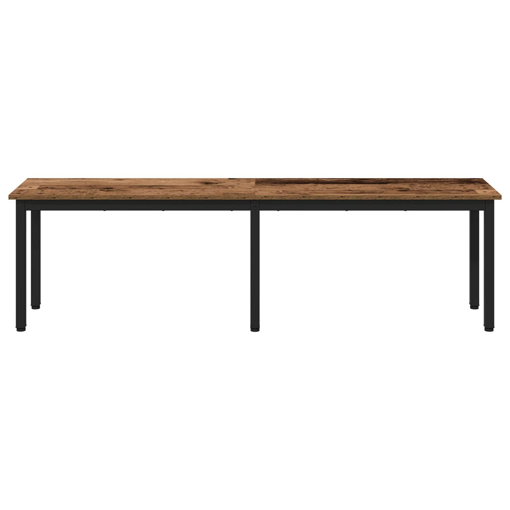 vidaXL ławka Stare drewno 160 x 35 x 45 cm Materiał drewnopochodny