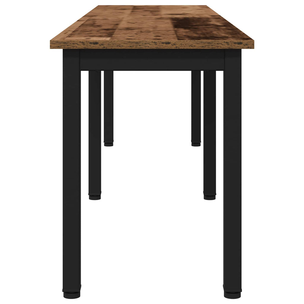 vidaXL ławka Stare drewno 160 x 35 x 45 cm Materiał drewnopochodny
