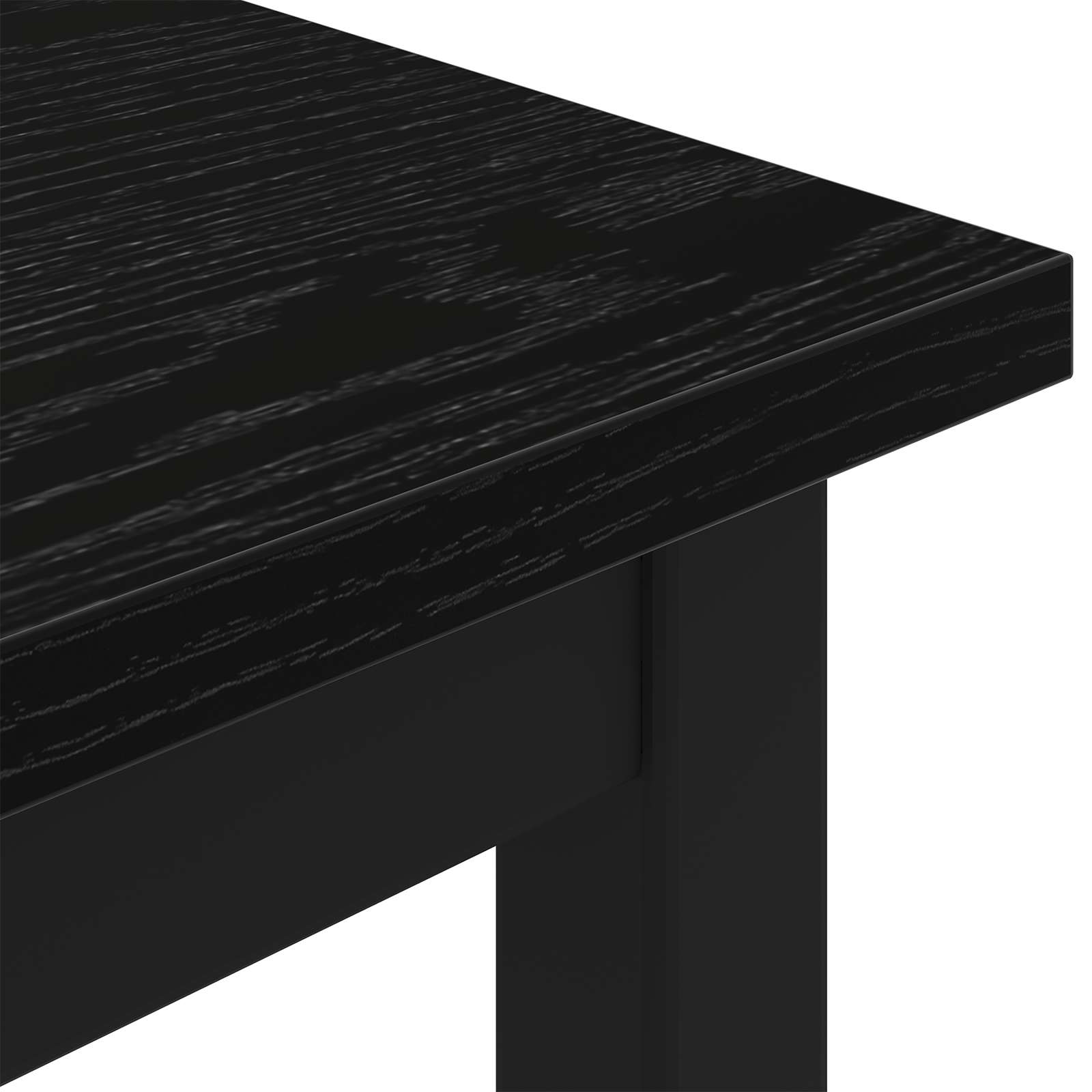 vidaXL ławka Czarny Dąb 200 x 35 x 45 cm Drewno inżynieryjne