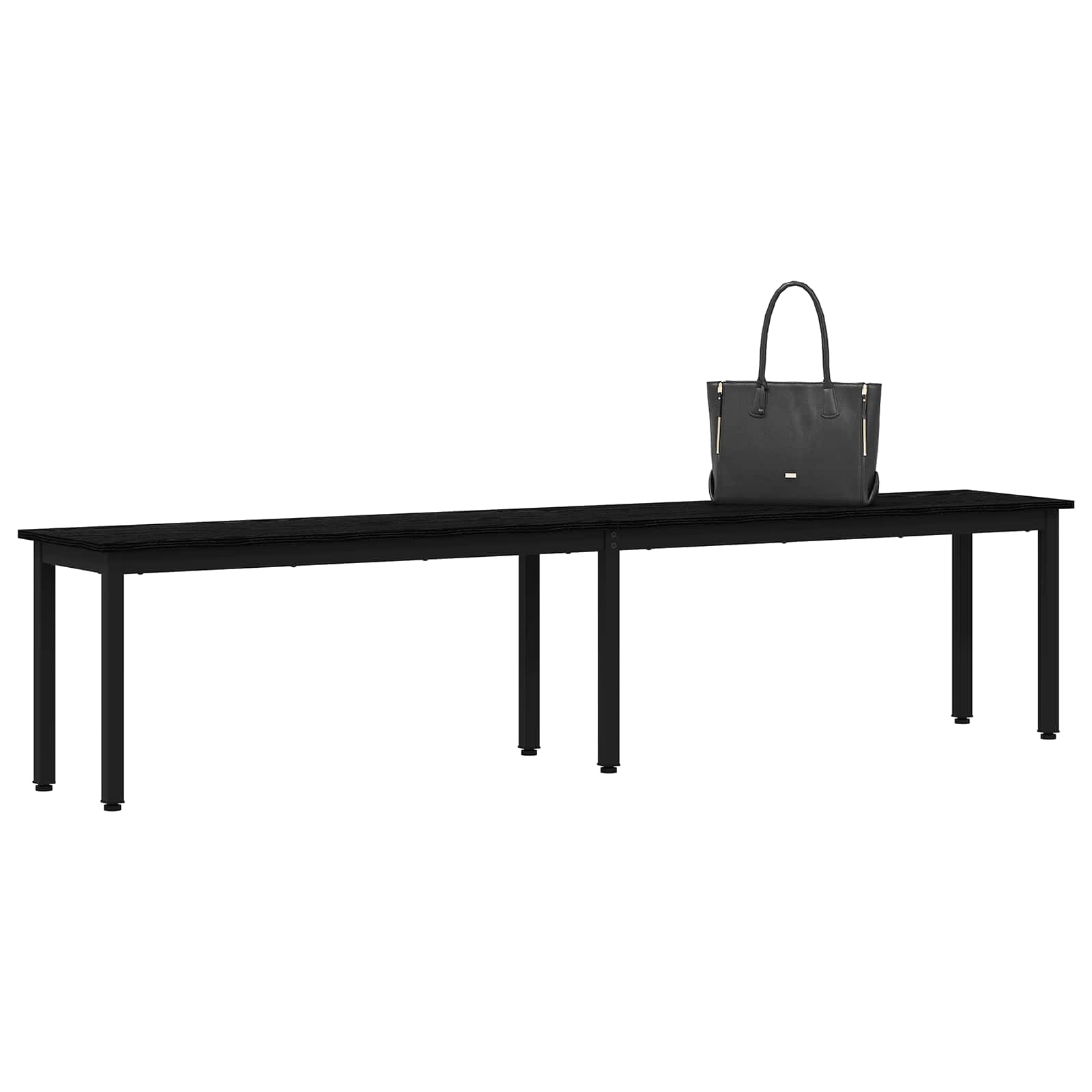 vidaXL ławka Czarny Dąb 200 x 35 x 45 cm Drewno inżynieryjne