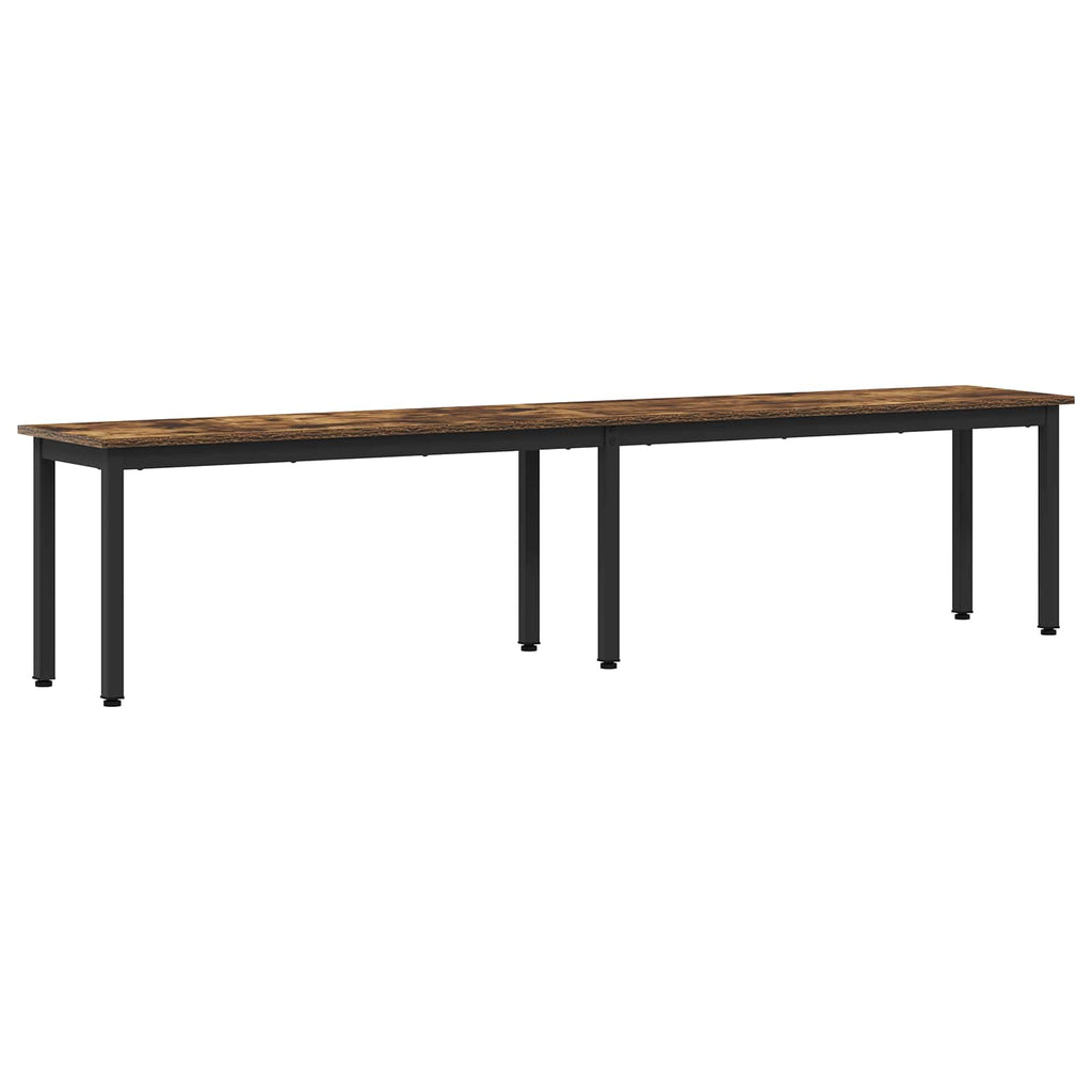 vidaXL ławka Dąb dymny 200 x 35 x 45 cm Drewno inżynieryjne