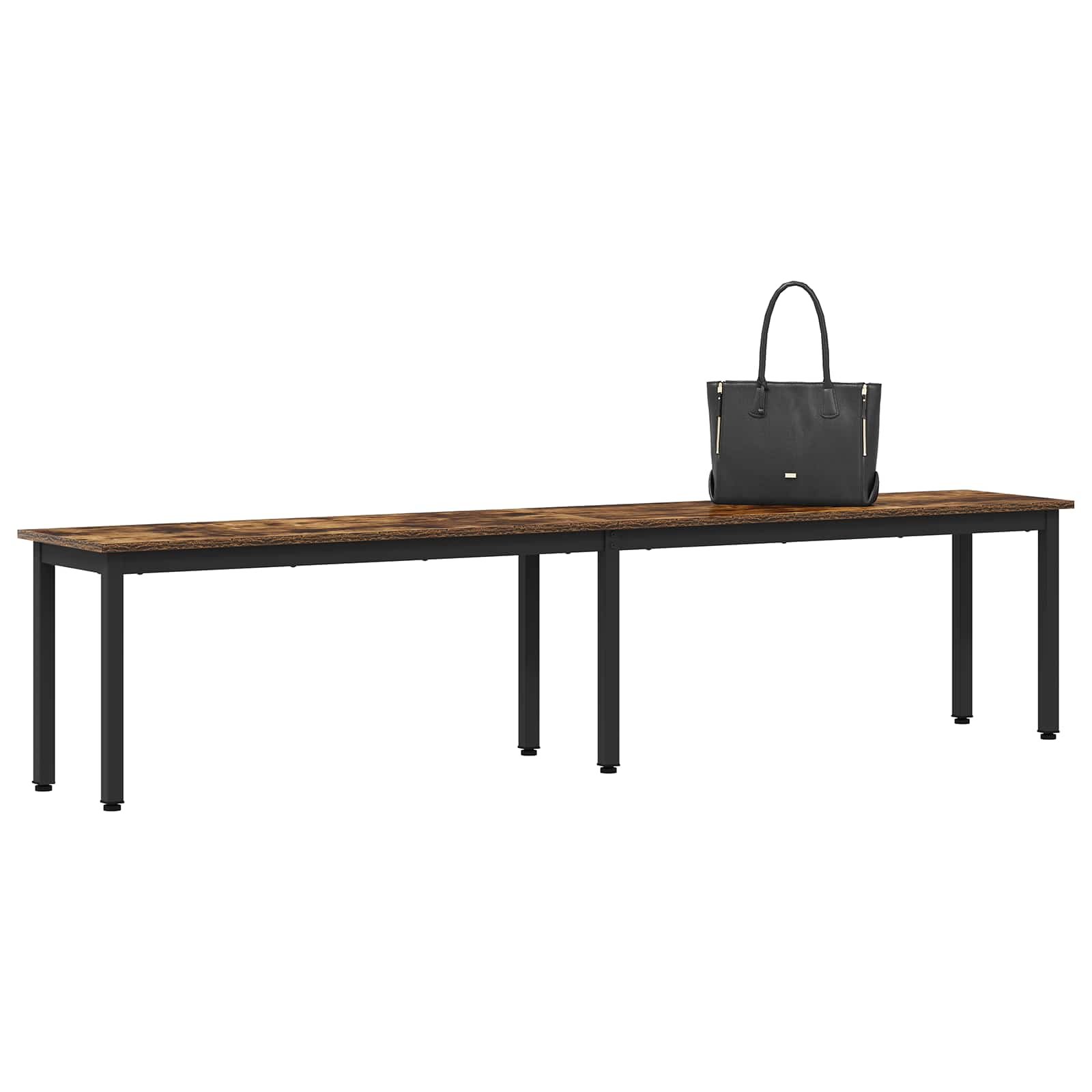 vidaXL ławka Dąb dymny 200 x 35 x 45 cm Drewno inżynieryjne