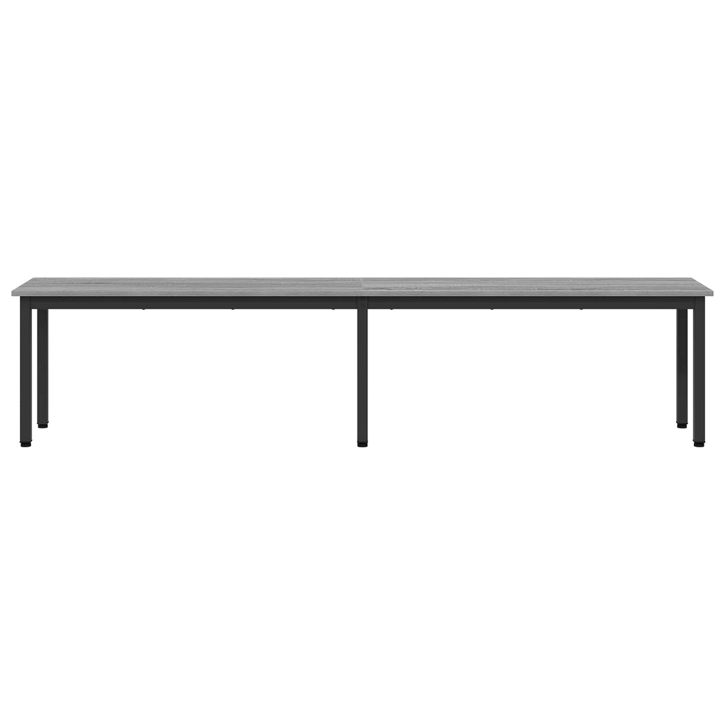 vidaXL ławka Szary Sonoma 200 x 35 x 45 cm Materiał drewnopochodny