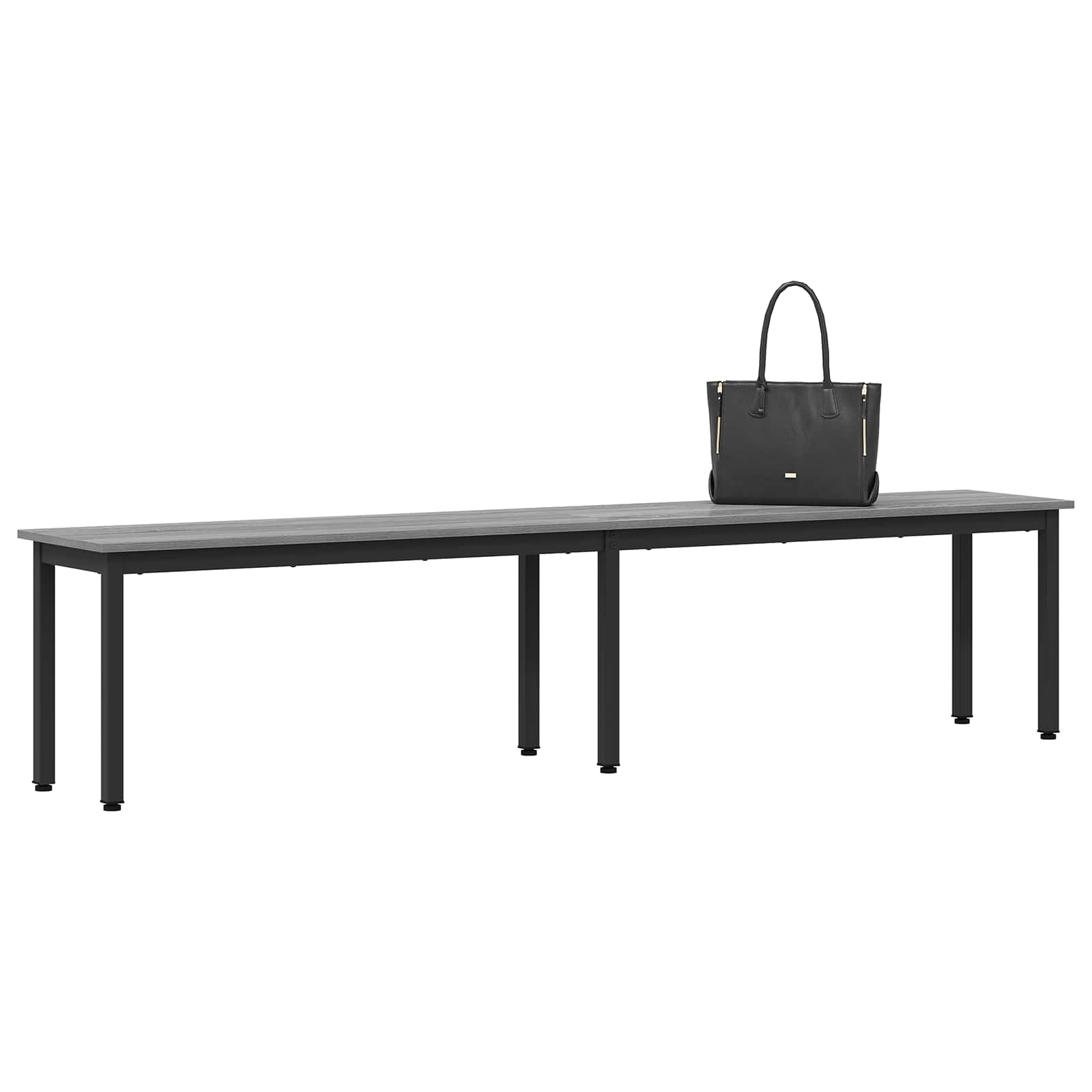 vidaXL ławka Szary Sonoma 200 x 35 x 45 cm Materiał drewnopochodny