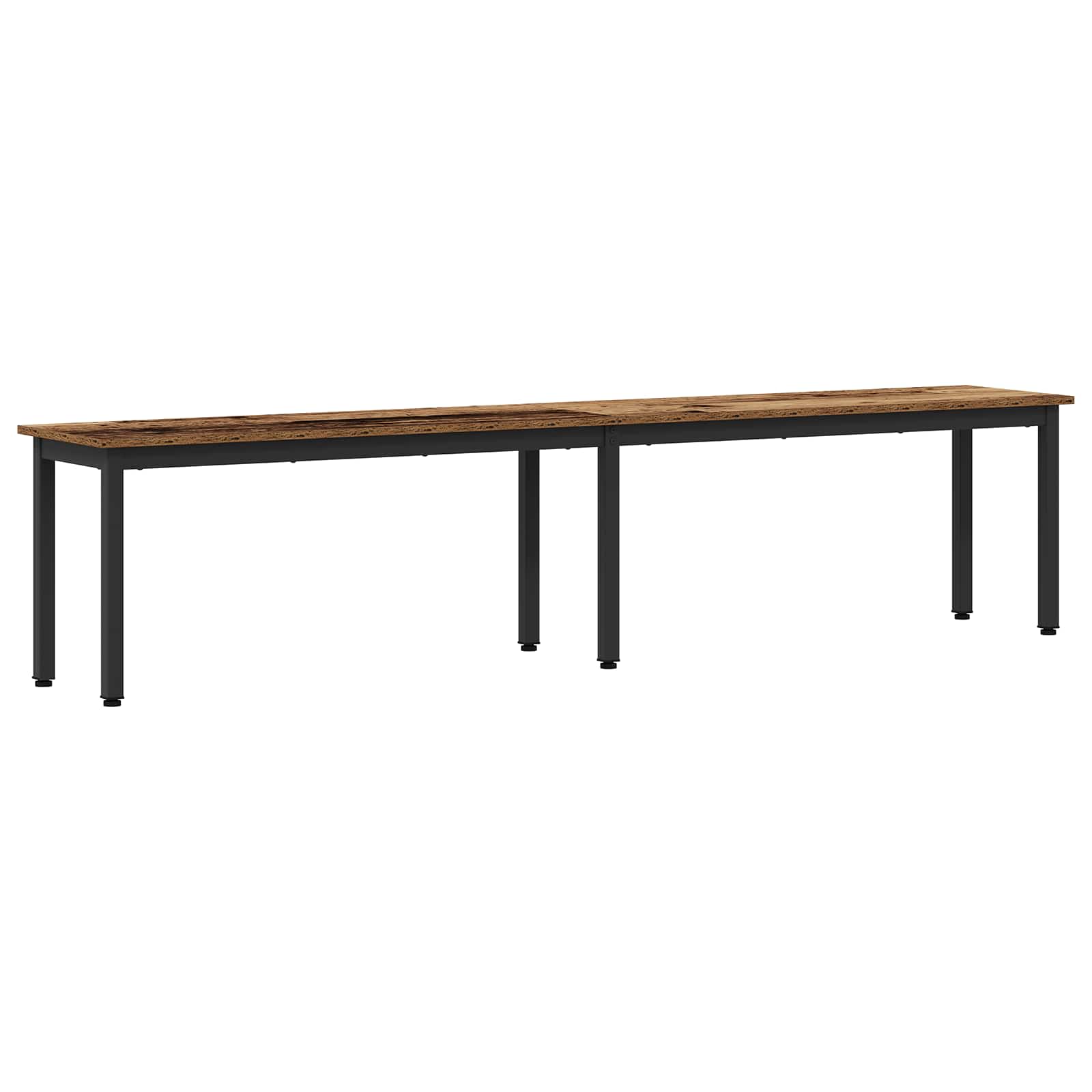 vidaXL ławka Stare drewno 200 x 35 x 45 cm Materiał drewnopochodny