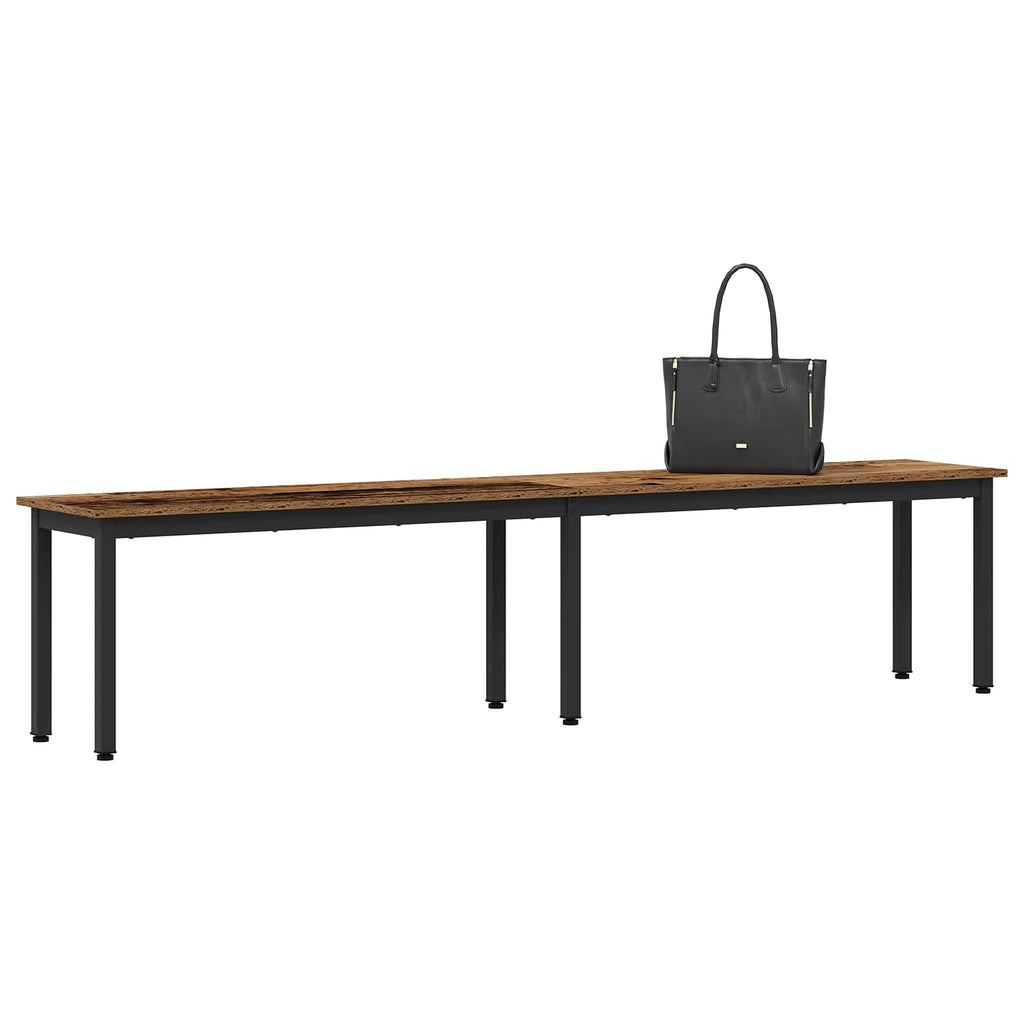 vidaXL ławka Stare drewno 200 x 35 x 45 cm Materiał drewnopochodny
