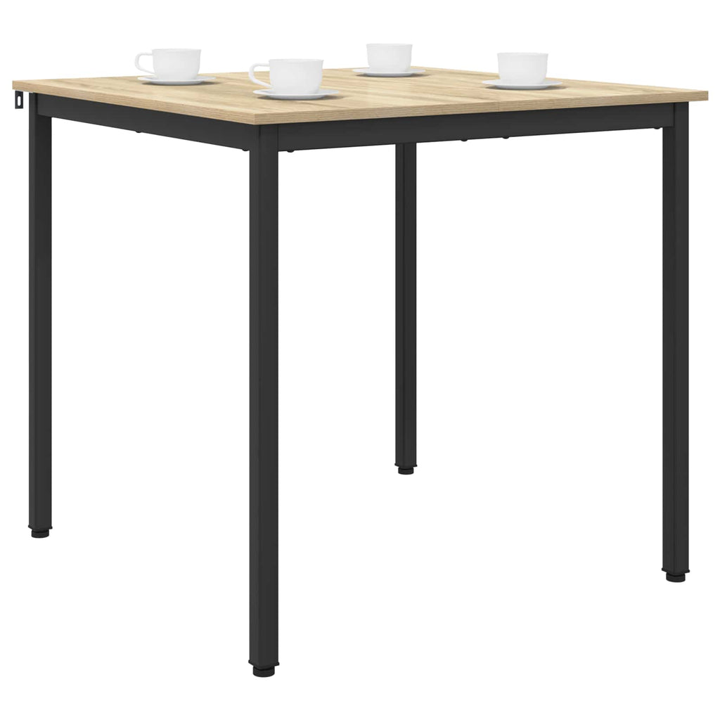 vidaXL Stoły do jadalni 80 x 80 x 75 cm METAL Kwadrat