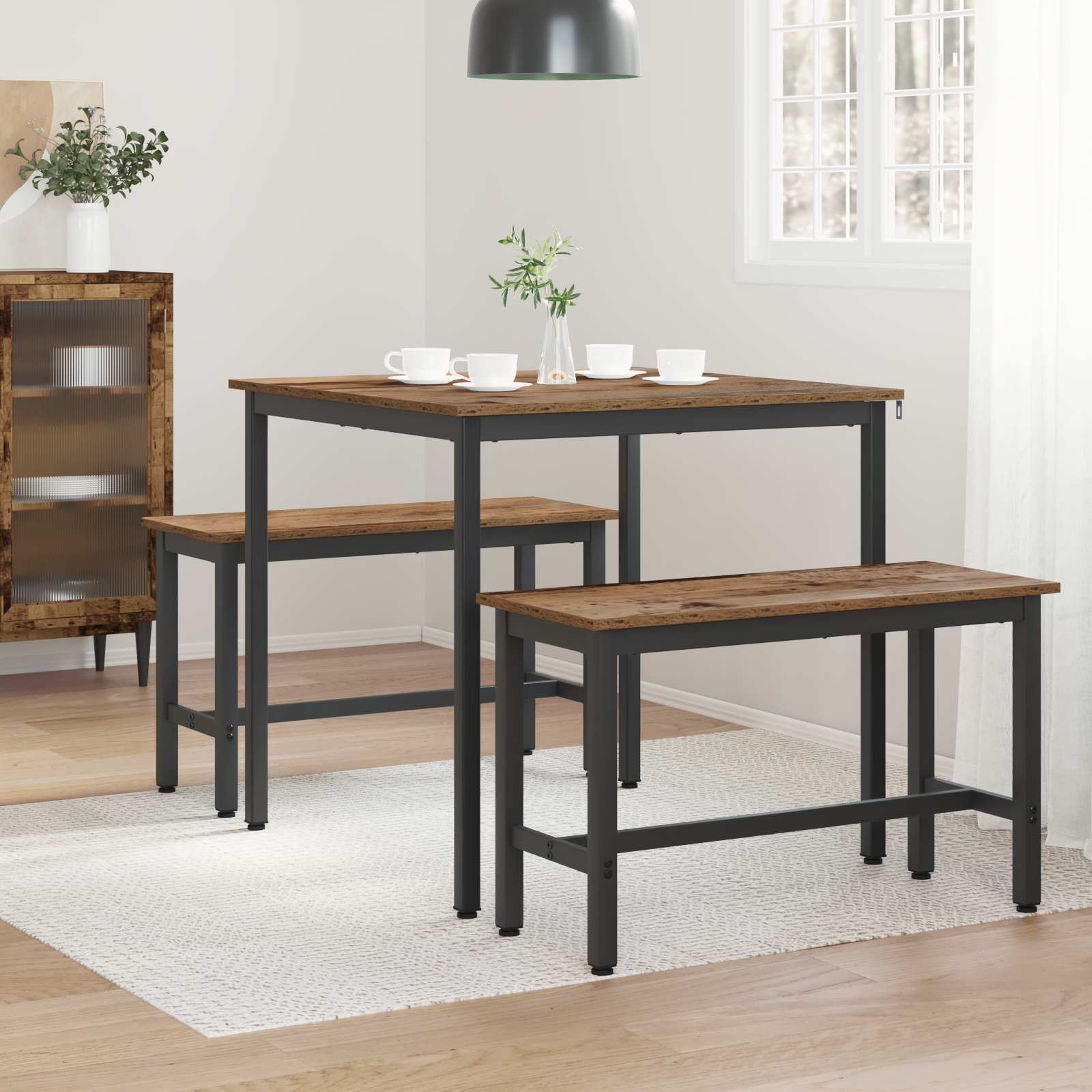 vidaXL Stoły do jadalni 80 x 80 x 75 cm Drewno inżynieryjne