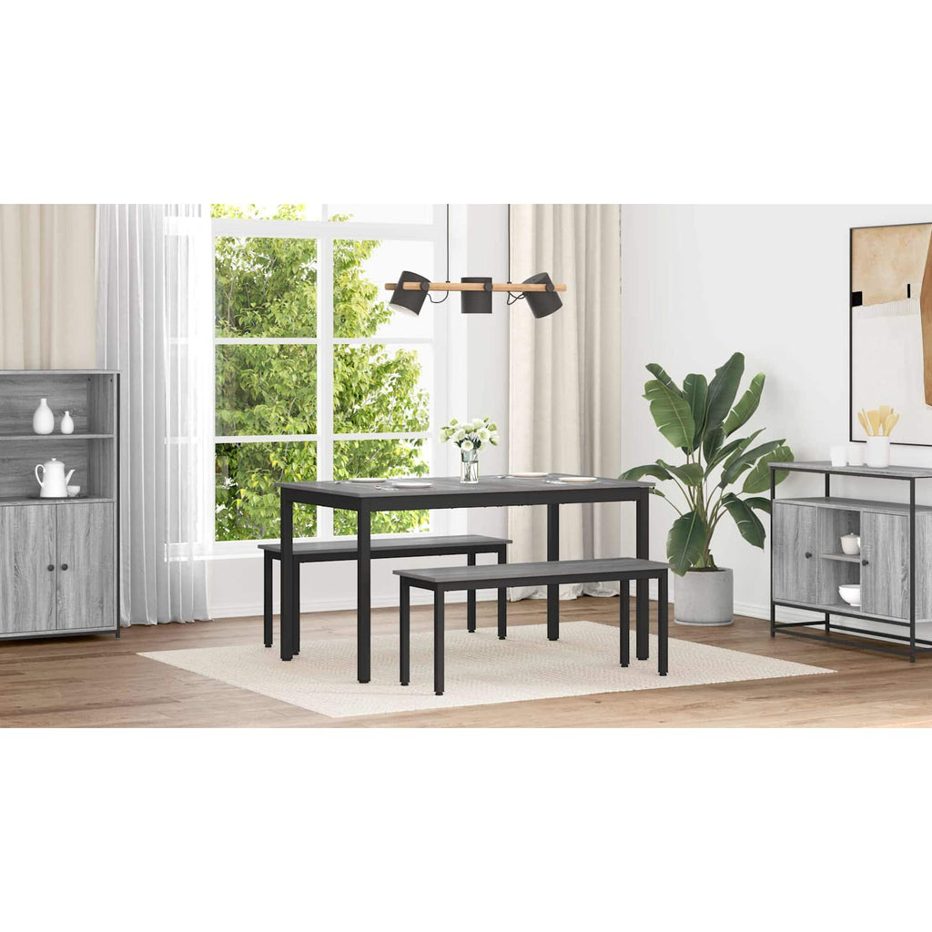 vidaXL Stoły do jadalni 140 x 80 x 75 cm METAL Prostokątny