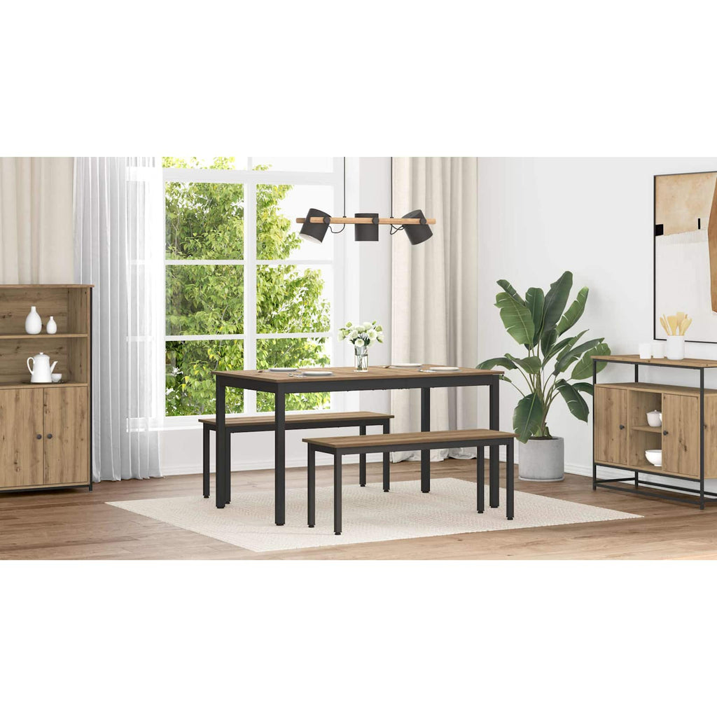 vidaXL Stoły do jadalni 140 x 80 x 75 cm METAL Prostokątny