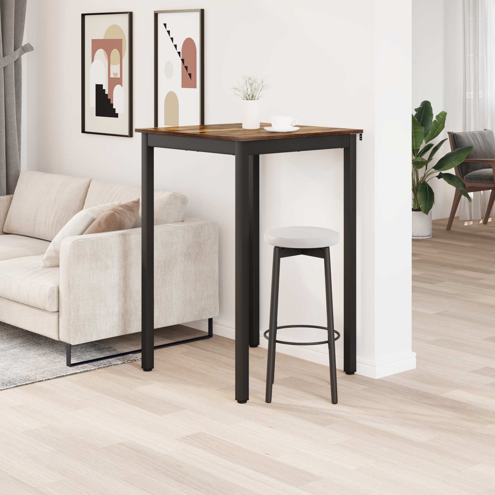 vidaXL Stojący Stół Barowy Materiał drewnopochodny