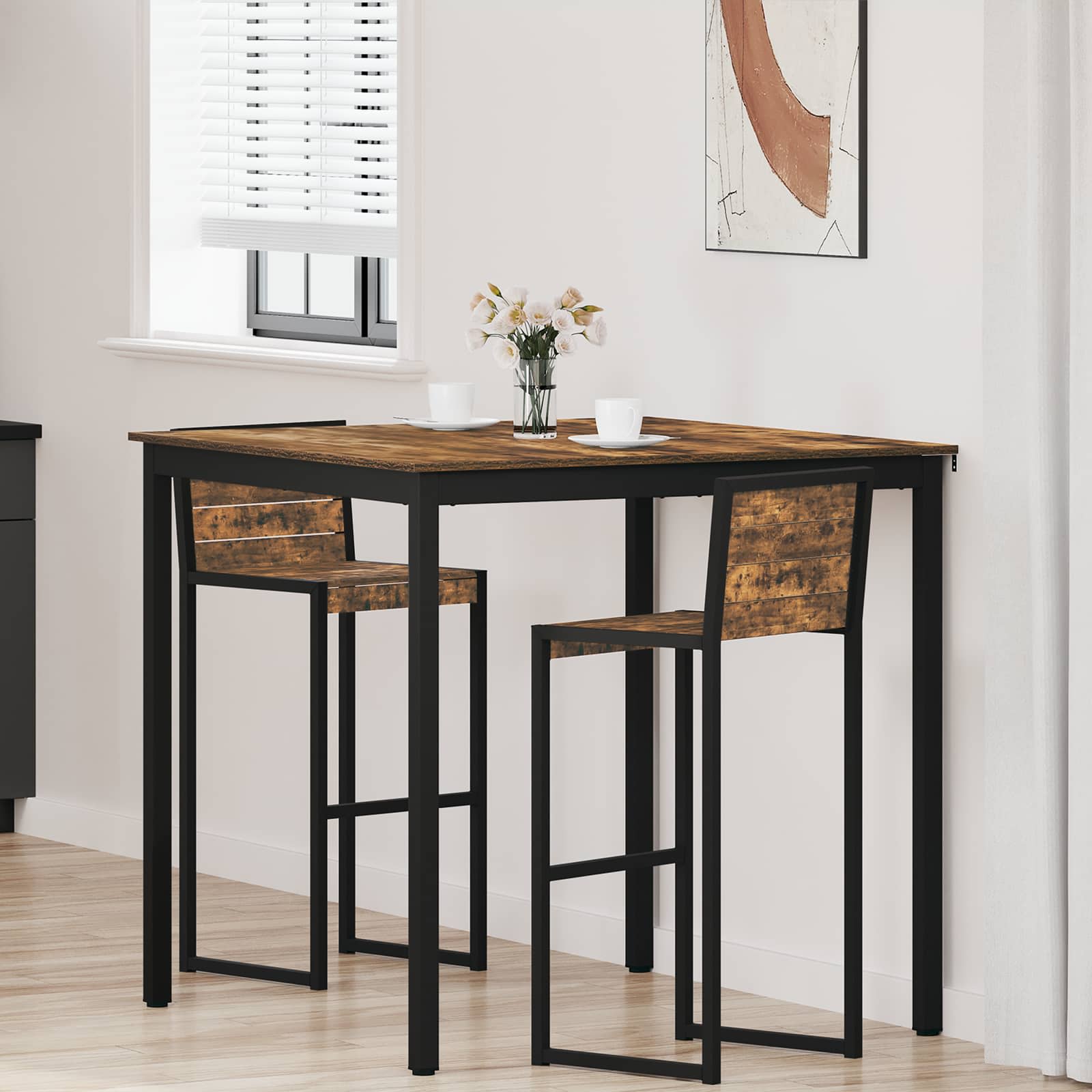 vidaXL Stojący Stół Barowy Materiał drewnopochodny