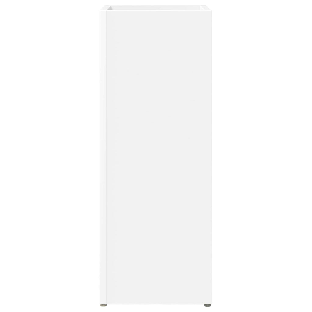 vidaXL Stojak na parasol z przechowywaniem Biały 25 x 24,5 x 64 cm