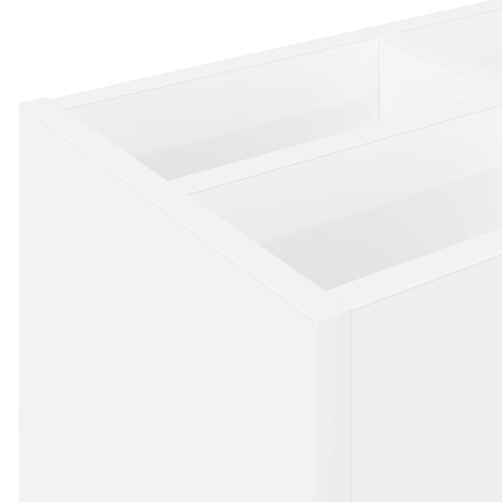 vidaXL Stojak na parasol Biały 65 x 24 x 50 cm Materiał drewnopochodny