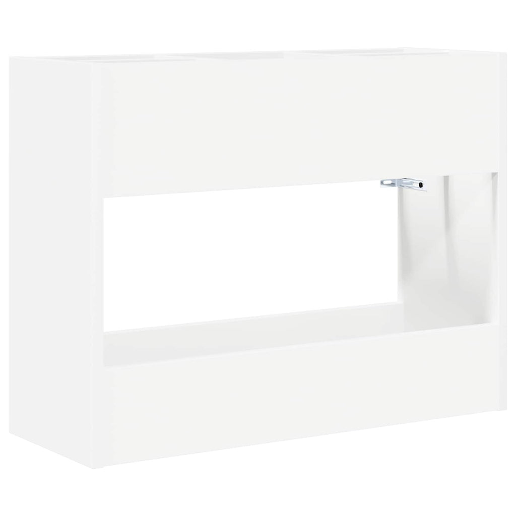 vidaXL Stojak na parasol Biały 65 x 24 x 50 cm Materiał drewnopochodny