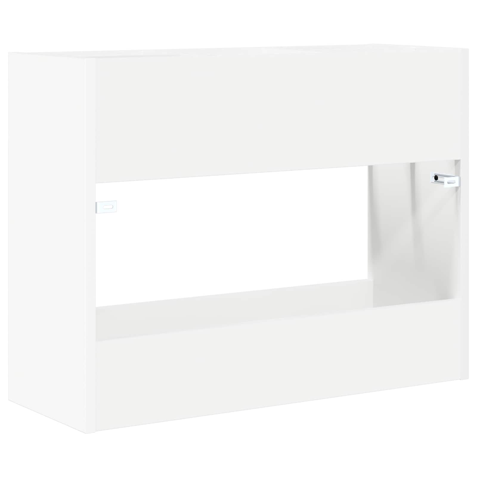 vidaXL Stojak na parasol Biały 65 x 24 x 50 cm Materiał drewnopochodny