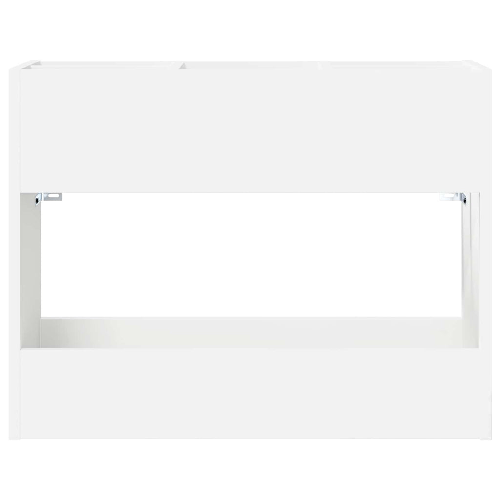 vidaXL Stojak na parasol Biały 65 x 24 x 50 cm Materiał drewnopochodny