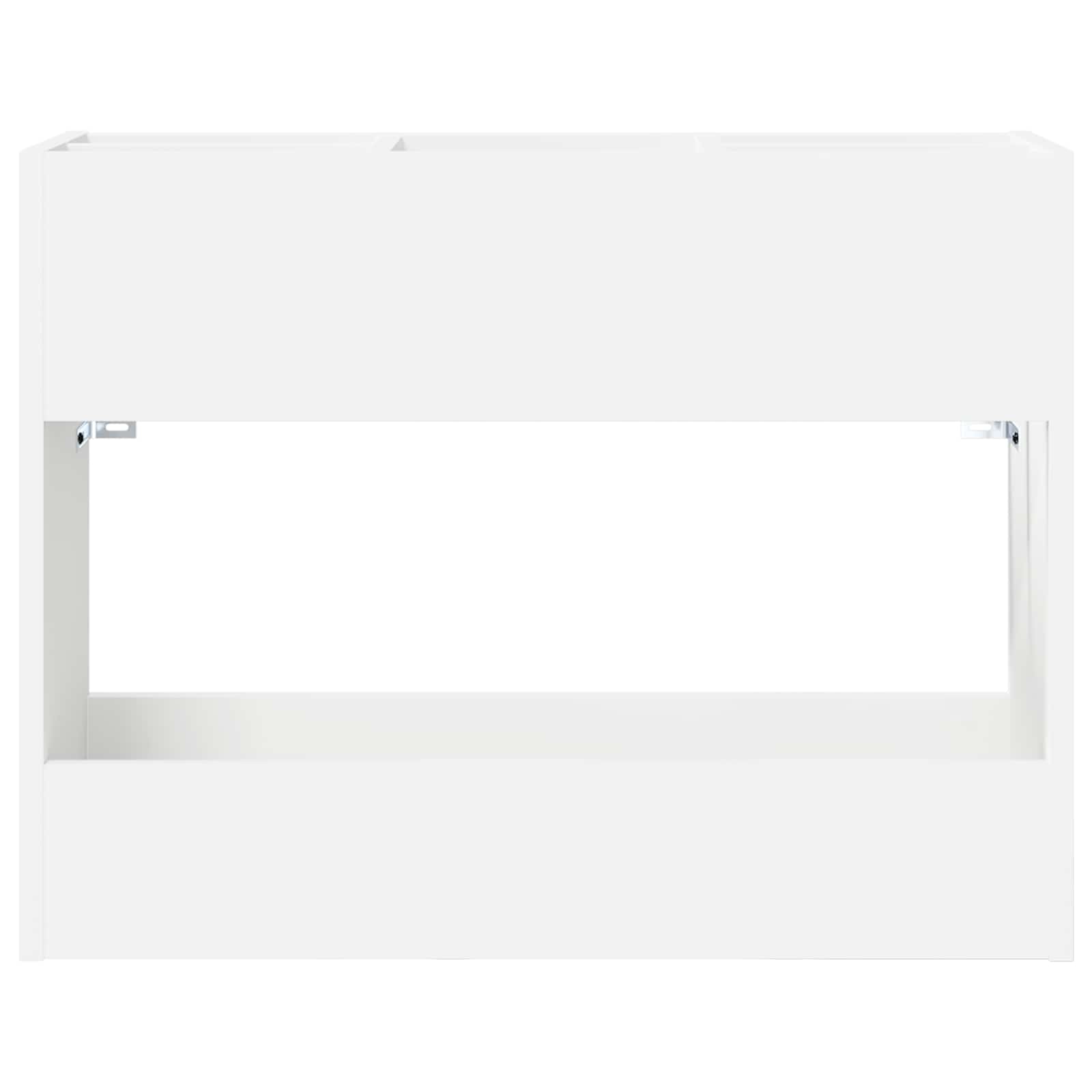 vidaXL Stojak na parasol Biały 65 x 24 x 50 cm Materiał drewnopochodny