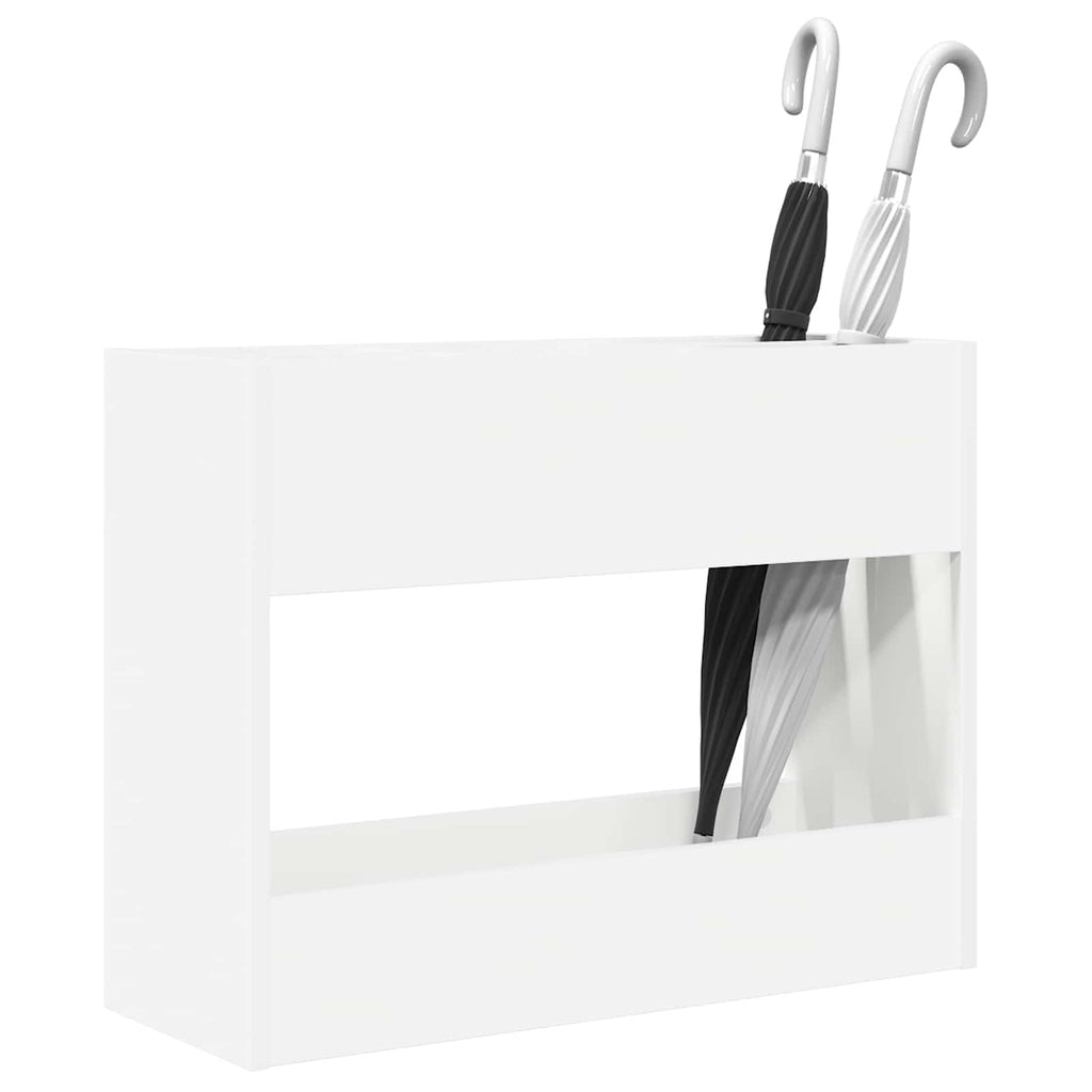 vidaXL Stojak na parasol Biały 65 x 24 x 50 cm Materiał drewnopochodny