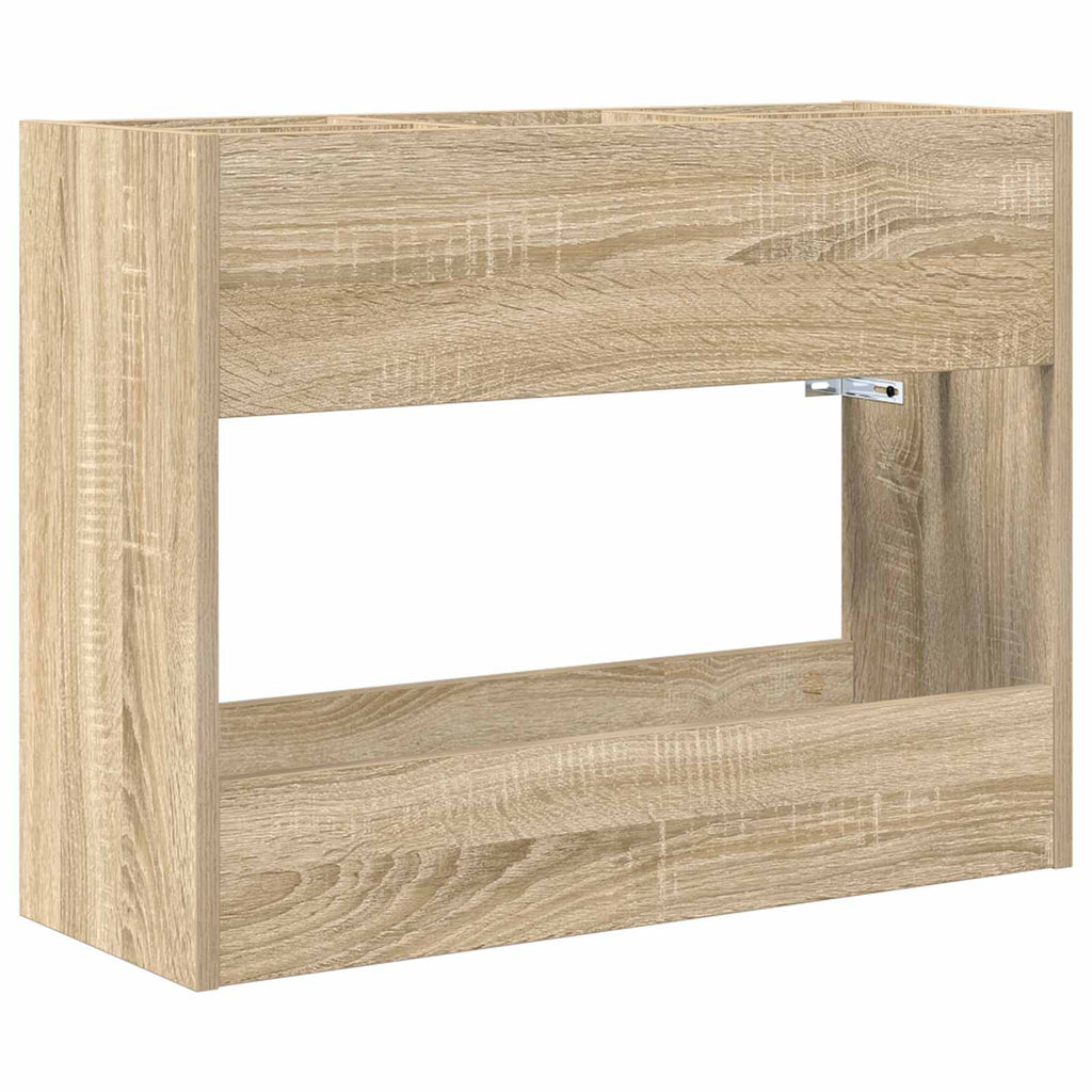 vidaXL Stojak na parasol z przechowywaniem Dąb Sonoma 65 x 24 x 50 cm