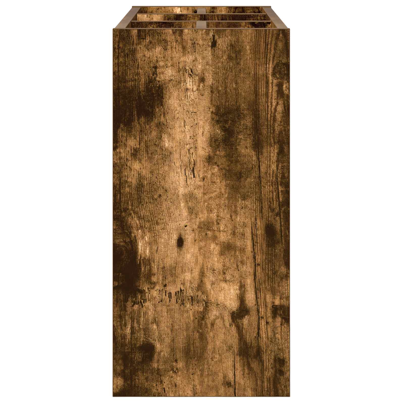 vidaXL Stojak na parasol z przechowywaniem Dąb wędzony 65 x 24 x 50 cm